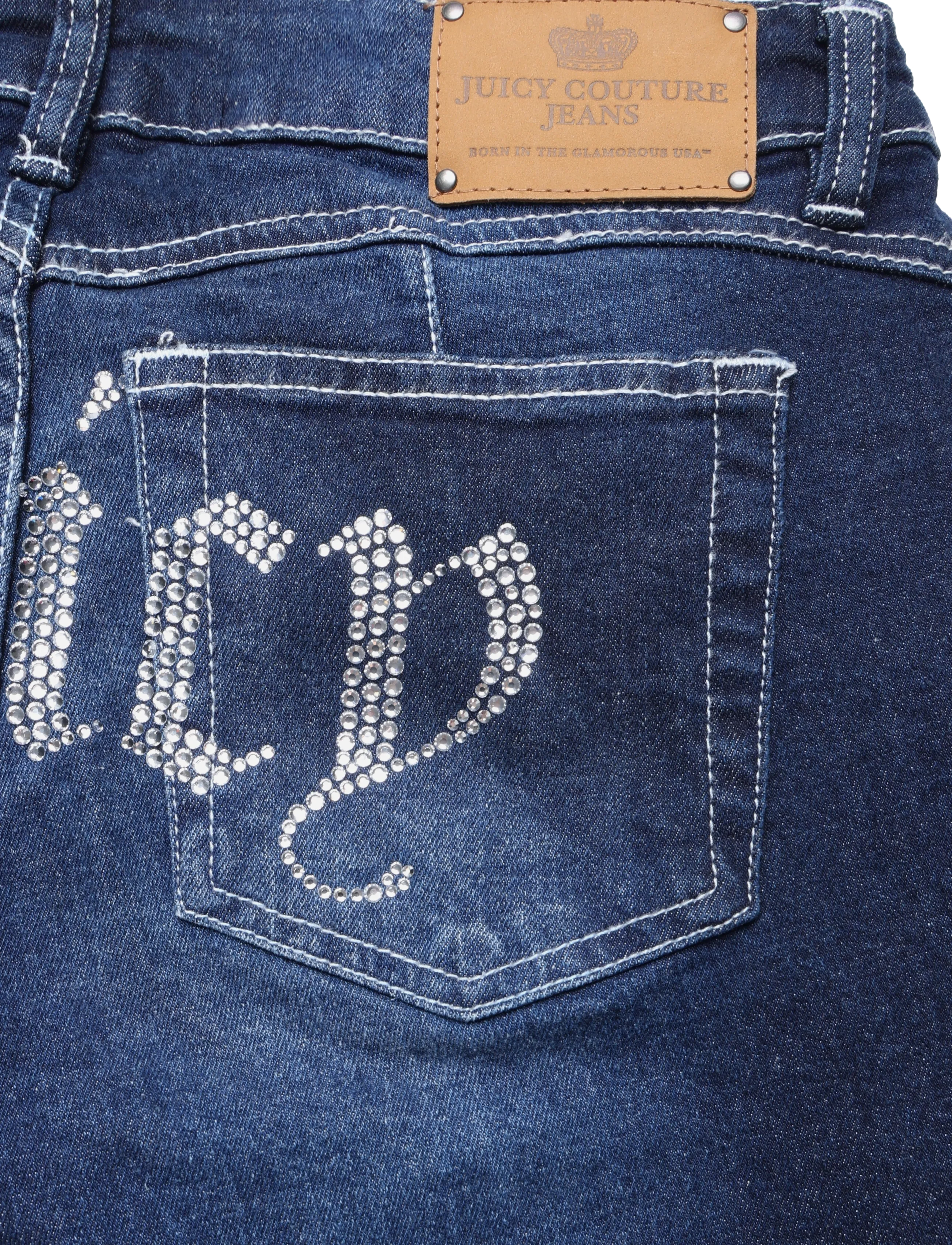 Juicy Couture - LOW RISE DIAMANTE FLARE - schlaghosen - mid wash - 5