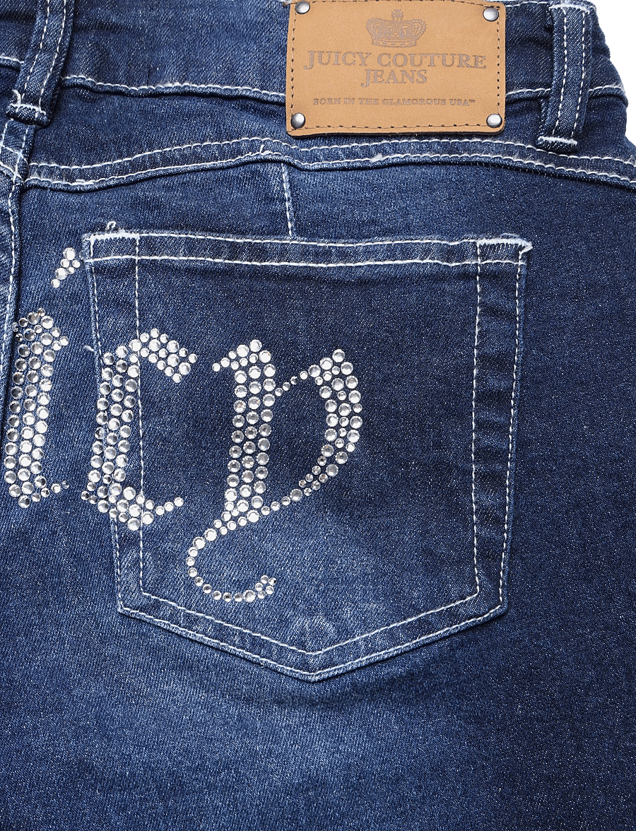 Juicy Couture - LOW RISE DIAMANTE FLARE - schlaghosen - mid wash - 5