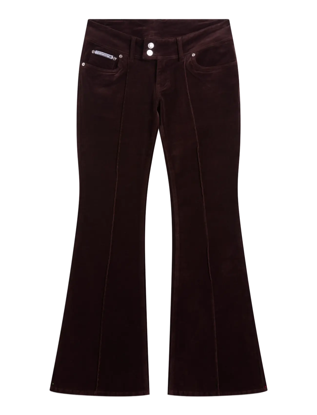Juicy Couture - CREST VELOUR DENIM LOW RISE FLARE - flare bukser - java - 1