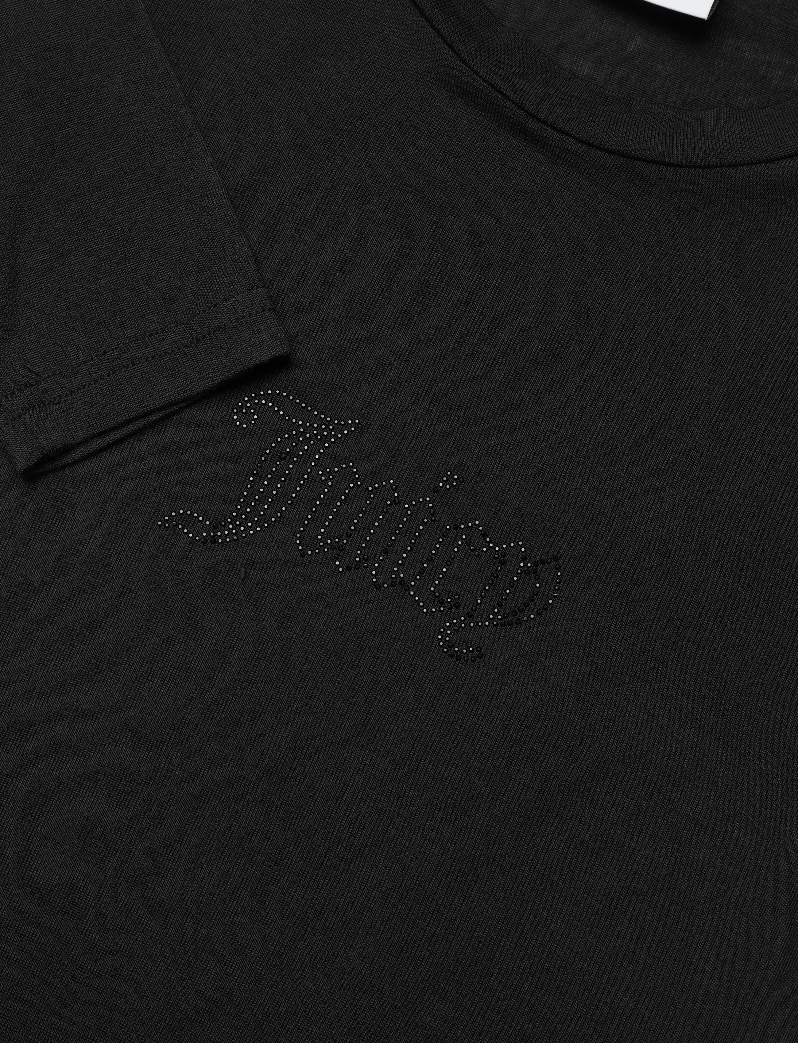 Juicy Couture - SLUB KNIT LS RINGER T-SHIRT - topi ar garām piedurknēm - black - 2