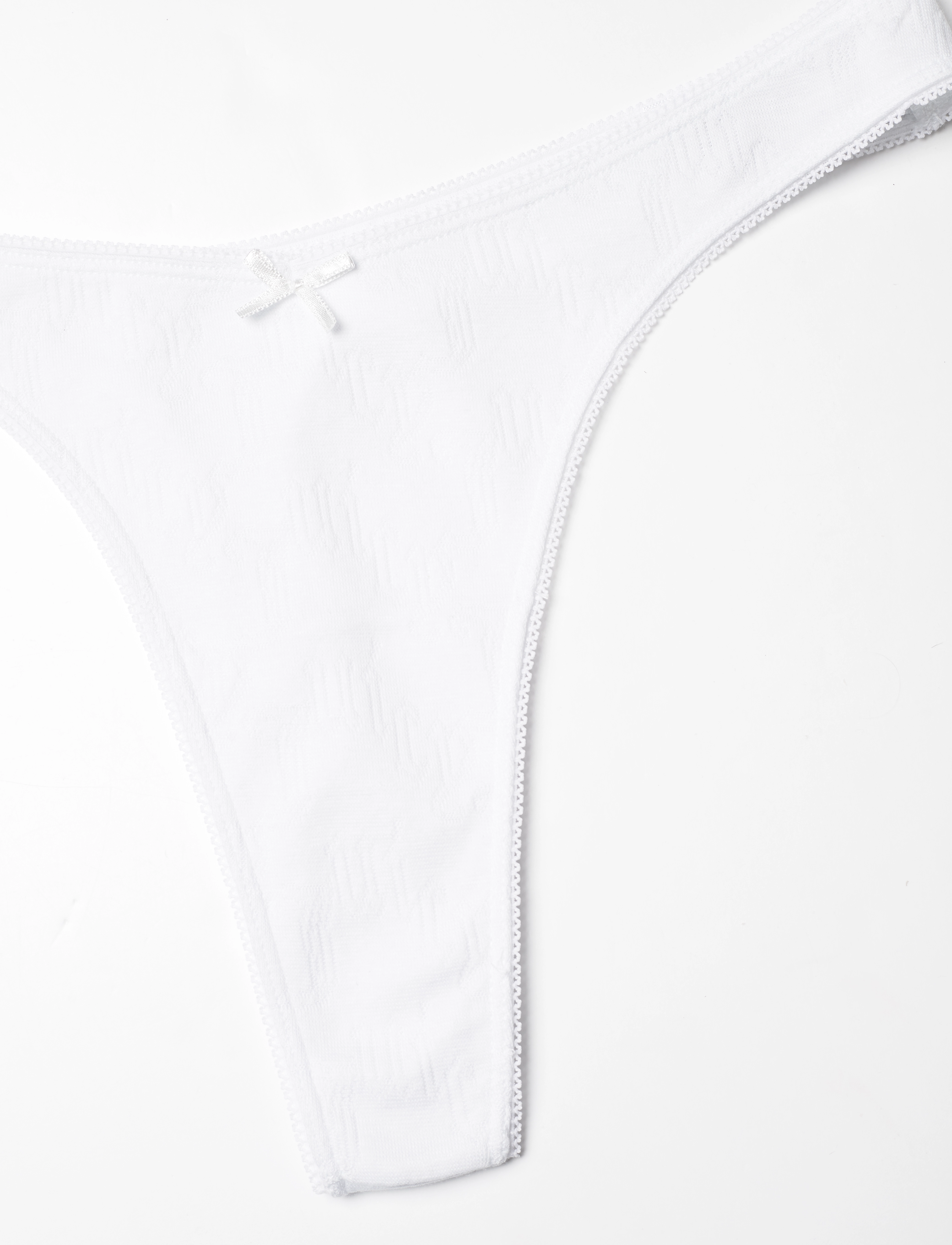 Juicy Couture - RYKER POINTELLE  THONG ALMOND BLOSSOM (fd CANDY PINK) - white - 2