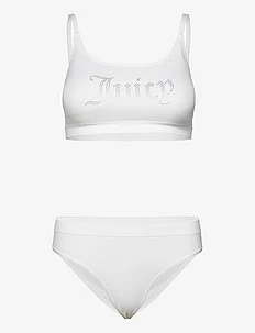 JUICY DIAMANTE BRALETTE AND HIGH LEG BRIEF SETS, Juicy Couture