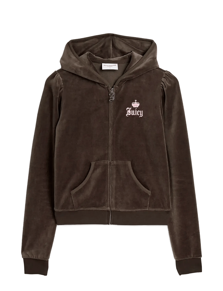 Juicy Couture - LIVE FOR JUICY PUFF SLEEVE HOODIE - hoodies - java - 1