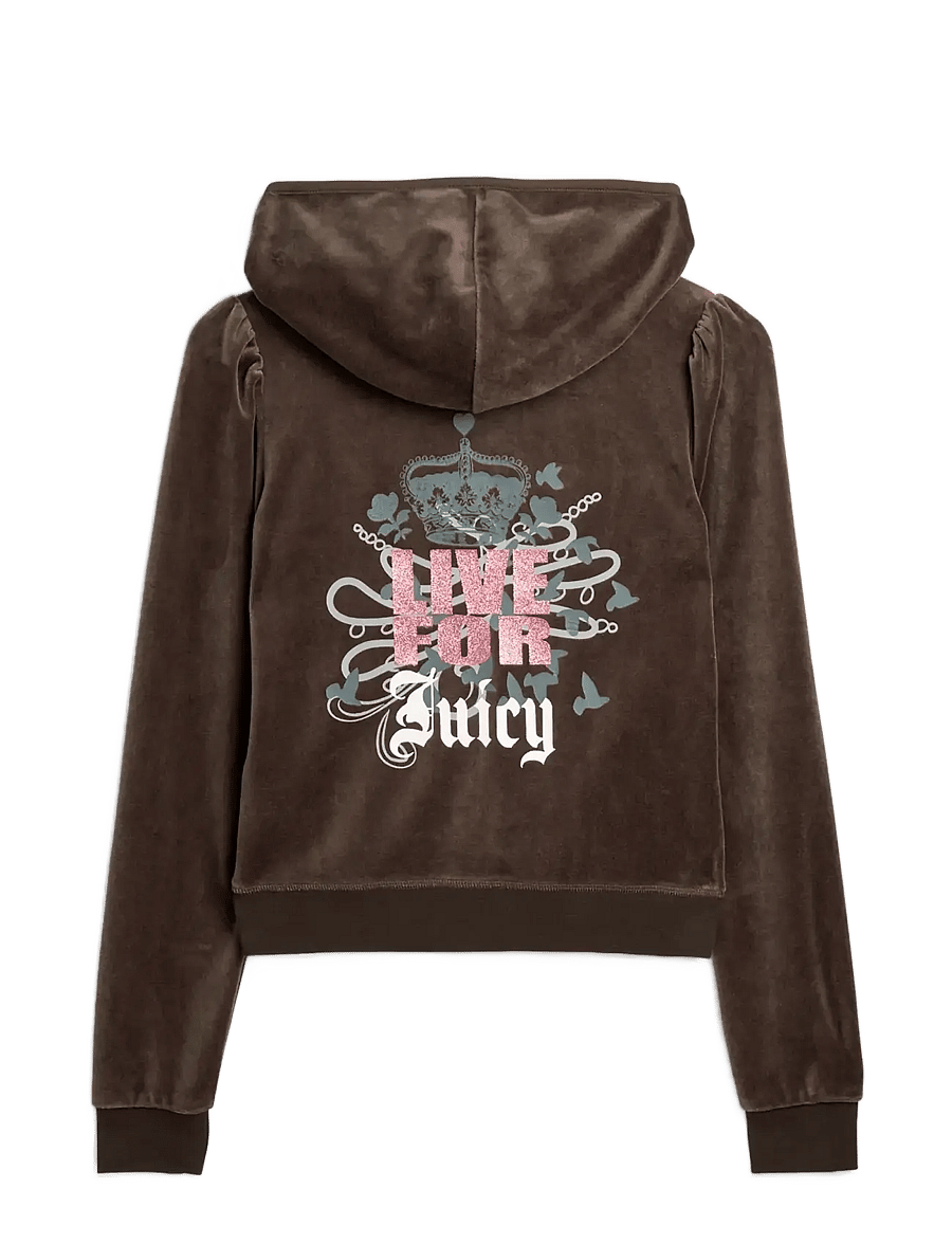 Juicy Couture - LIVE FOR JUICY PUFF SLEEVE HOODIE - hoodies - java - 2
