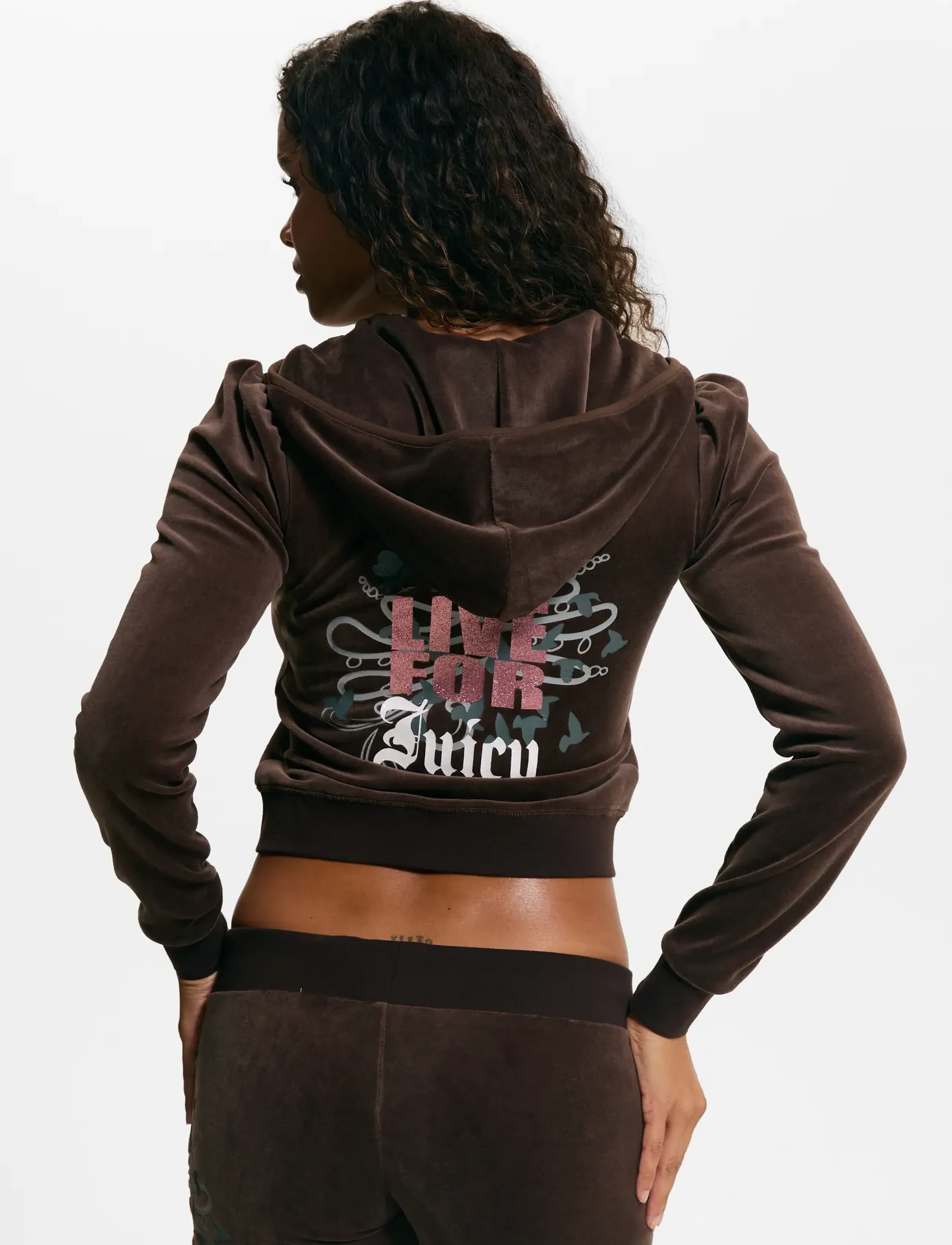 Juicy Couture - LIVE FOR JUICY PUFF SLEEVE HOODIE - java - 0