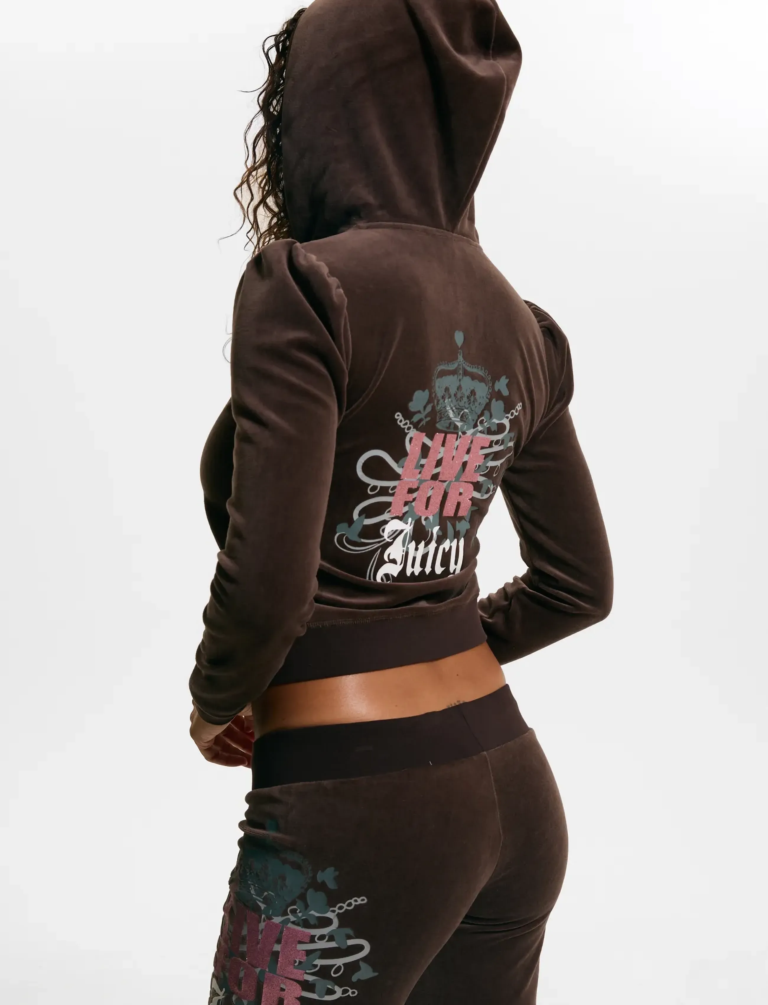 Juicy Couture - LIVE FOR JUICY PUFF SLEEVE HOODIE - java - 4