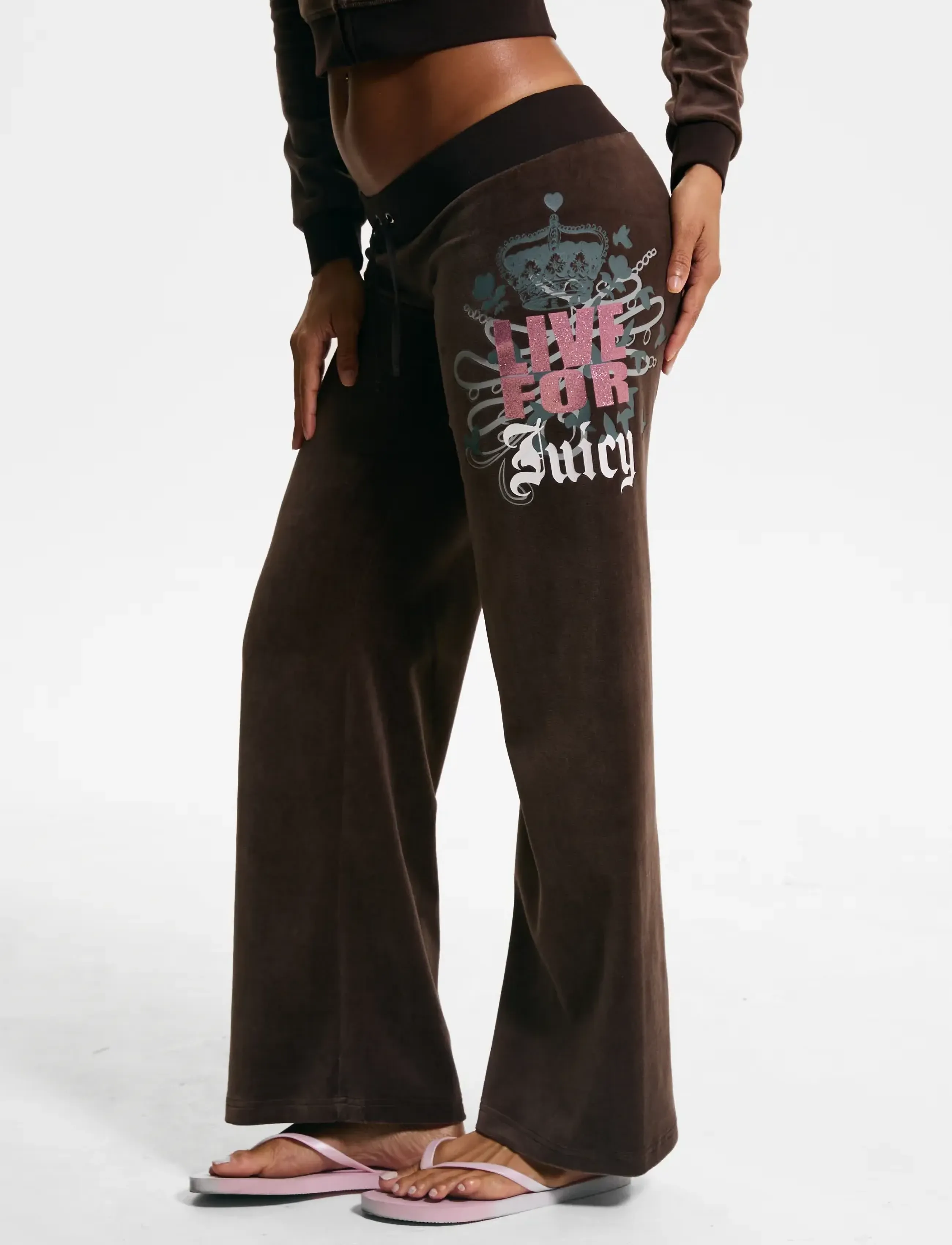 Juicy Couture - LIVE FOR JUICY OG STRAIGHT TRACKPANTS - everyday style - java - 0