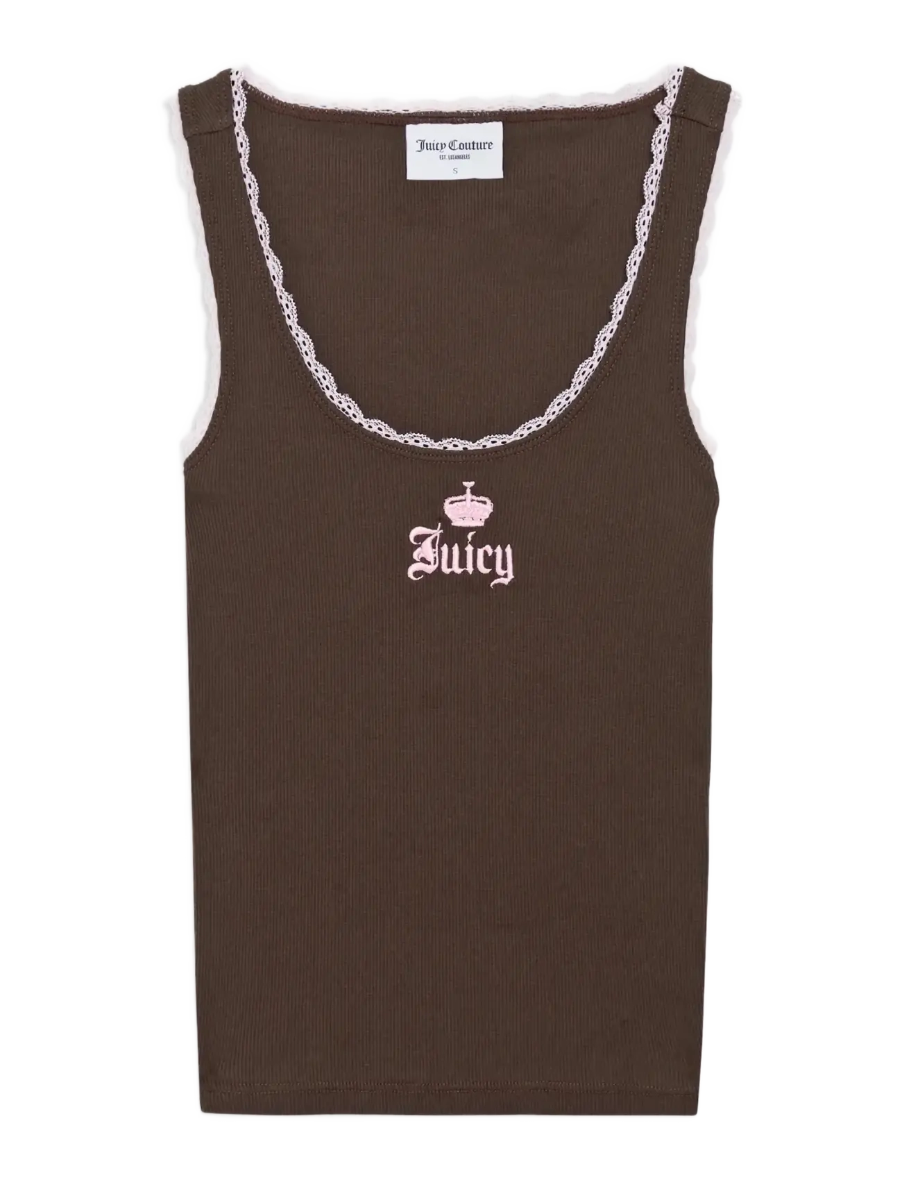 Juicy Couture OLD GOTHIC LACE TRIM VEST - Summer in the city - JAVA / brown