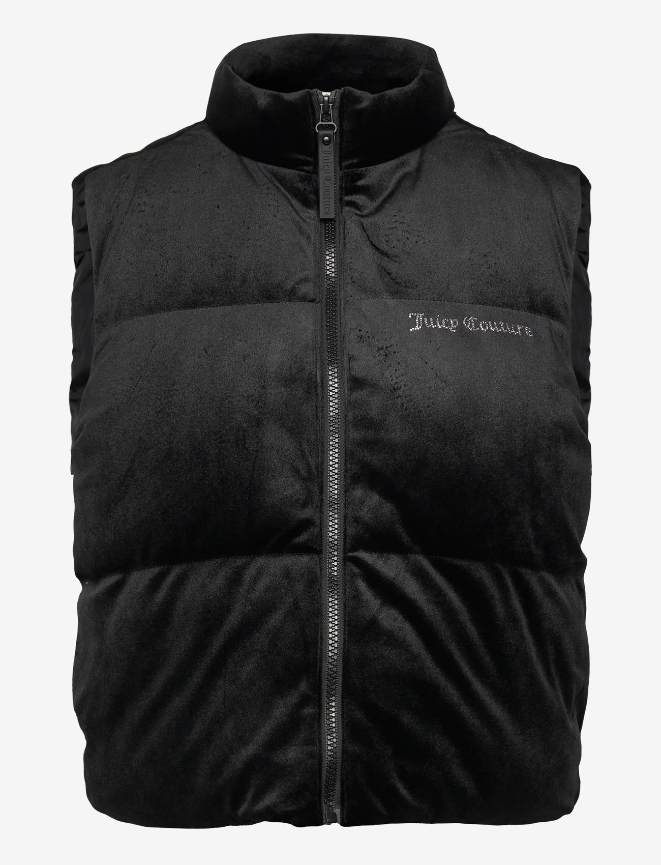 Juicy Couture - LIGHTENING VELOUR GILET - höstjackor - black - 1