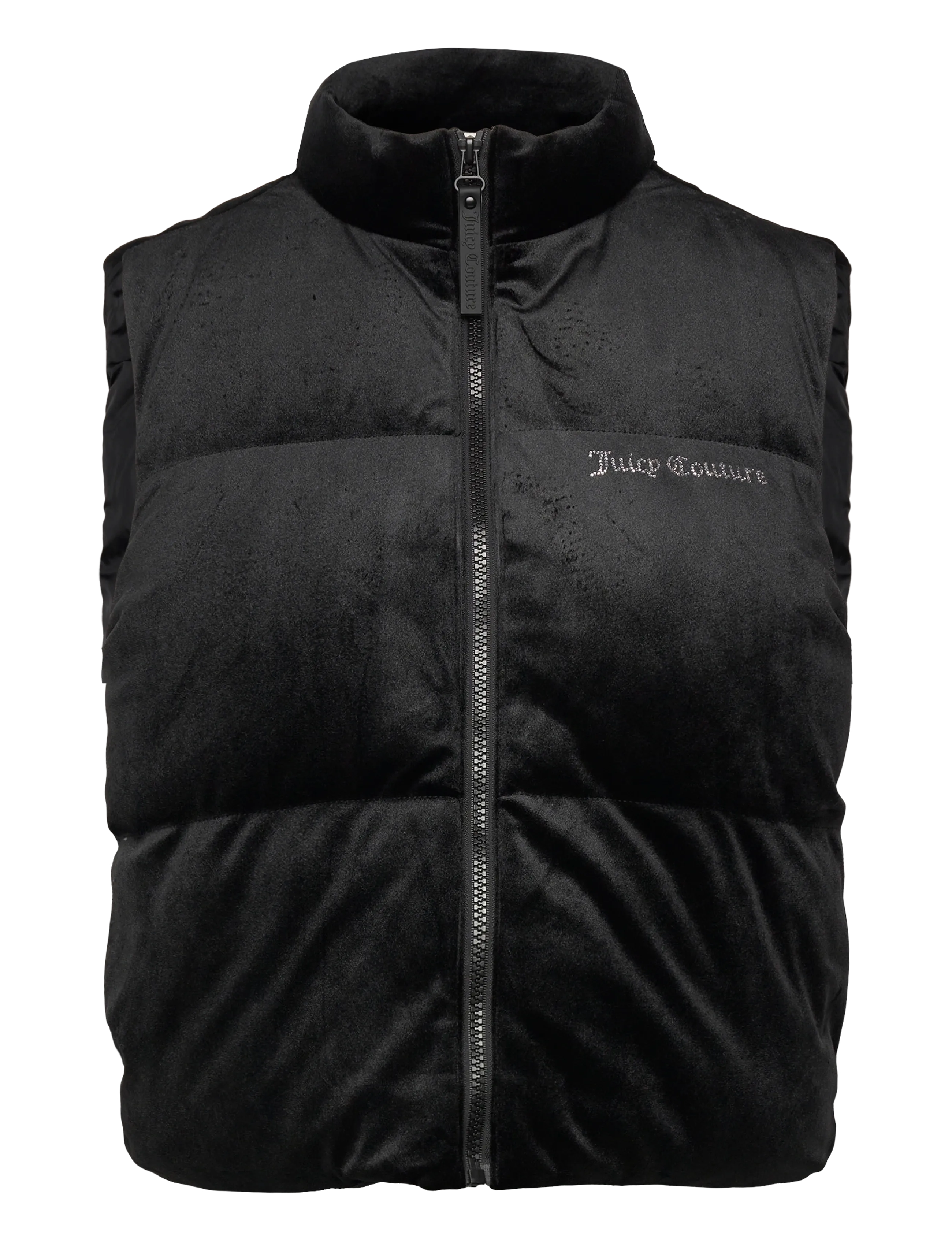 Juicy Couture LIGHTENING VELOUR GILET - Transitional Layering - BLACK / black