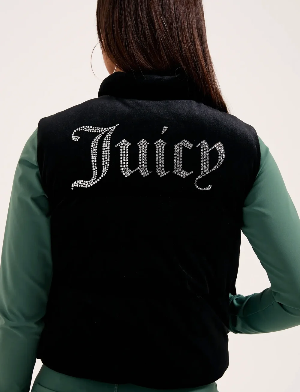 Juicy Couture - LIGHTENING VELOUR GILET - herbstjacken - black - 5
