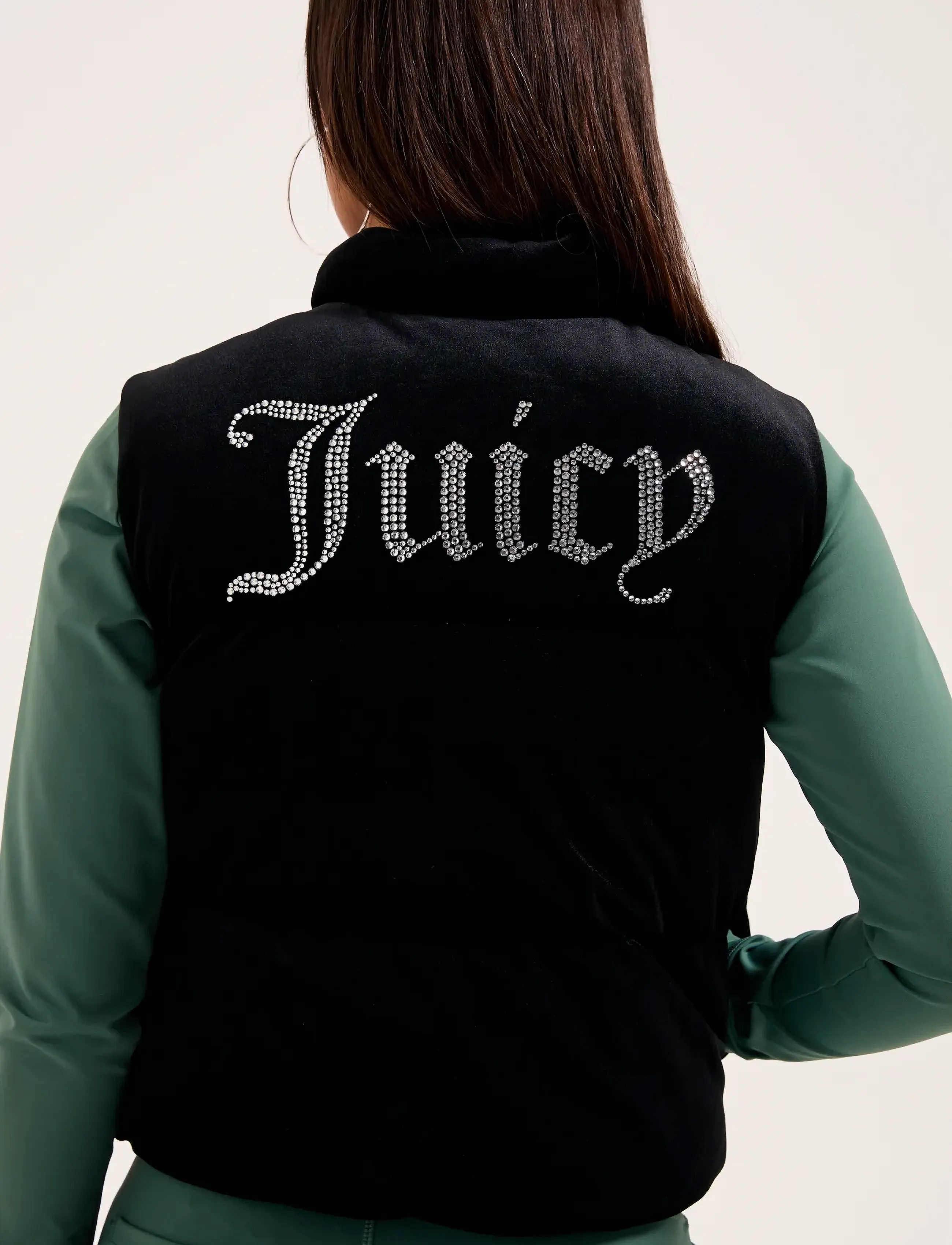 Juicy Couture - LIGHTENING VELOUR GILET - frühlingsjacken - black - 5