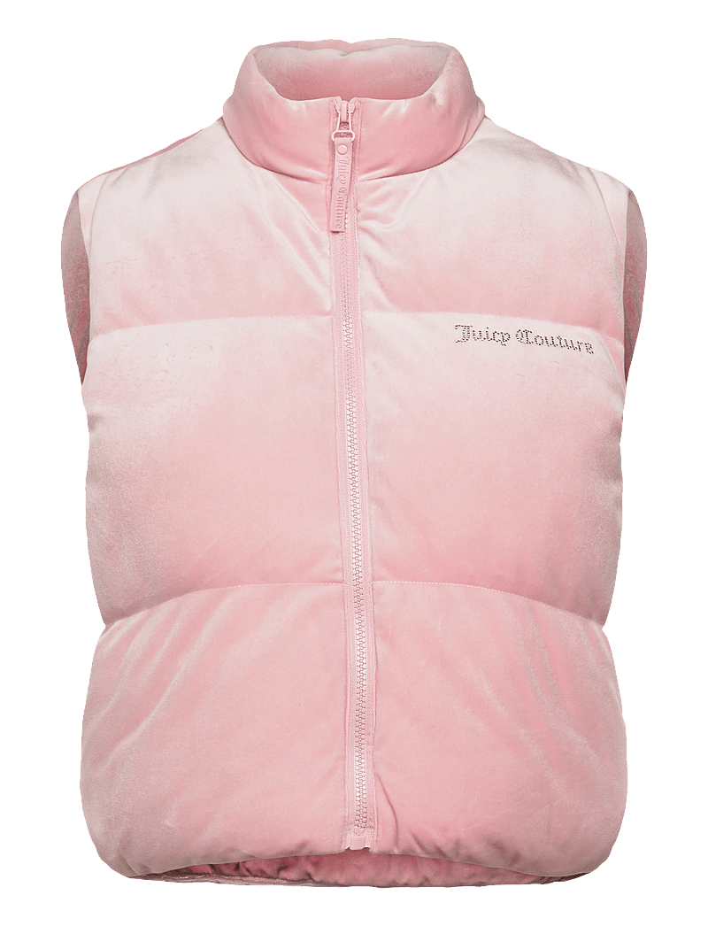 Juicy Couture - LIGHTENING VELOUR GILET - sügisjakid - juicy pink - 1
