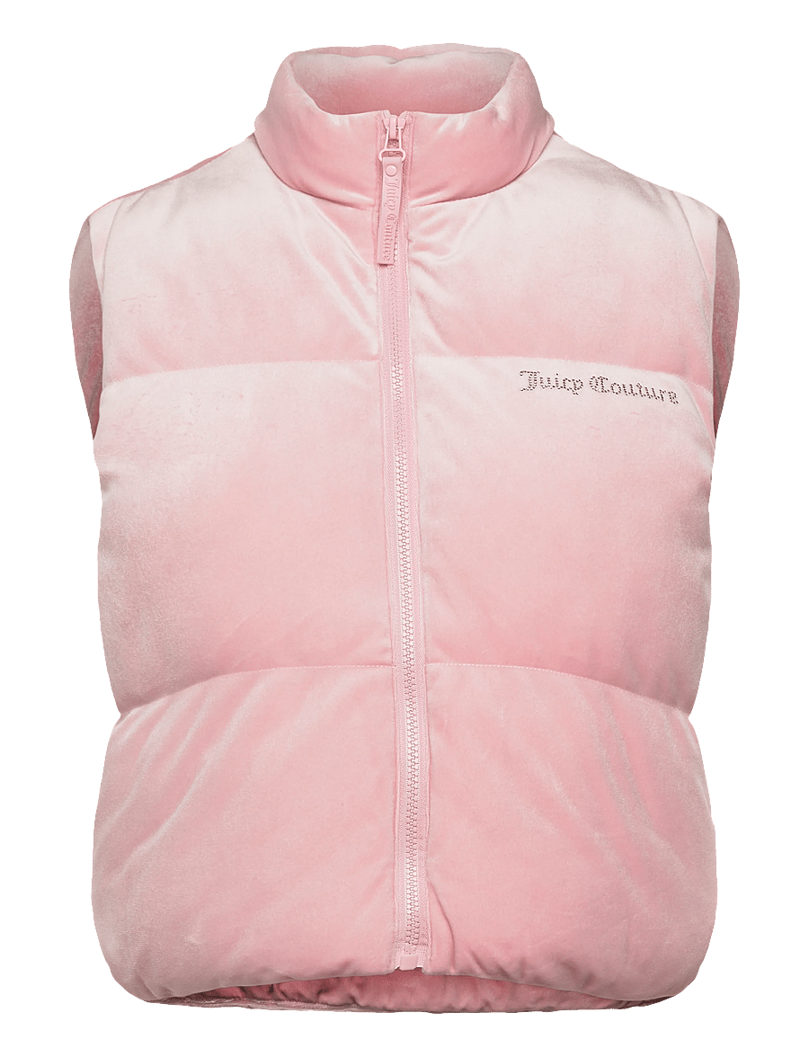 Juicy Couture - LIGHTENING VELOUR GILET - frühlingsjacken - juicy pink - 1