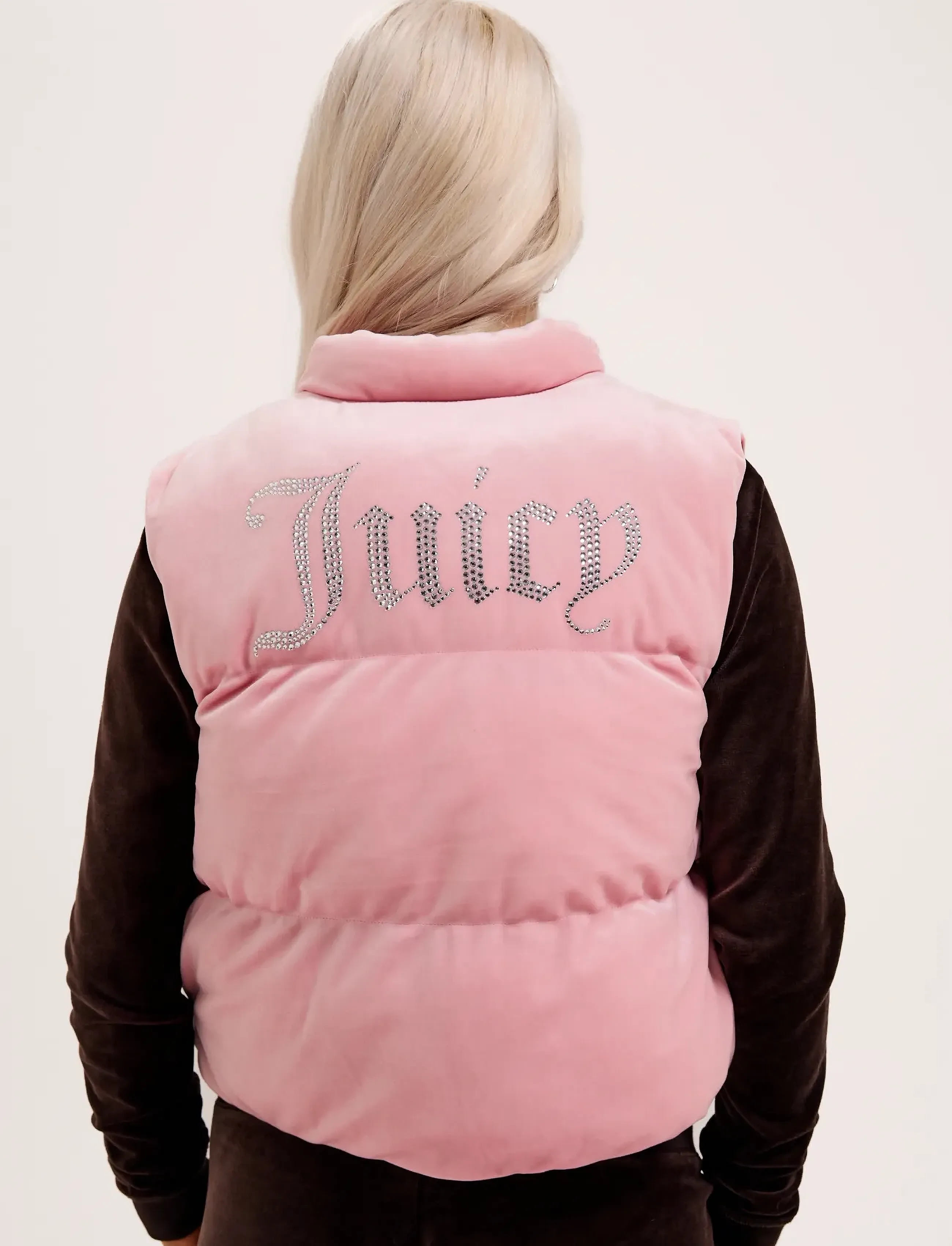 Juicy Couture - LIGHTENING VELOUR GILET - forårsjakker - juicy pink - 3
