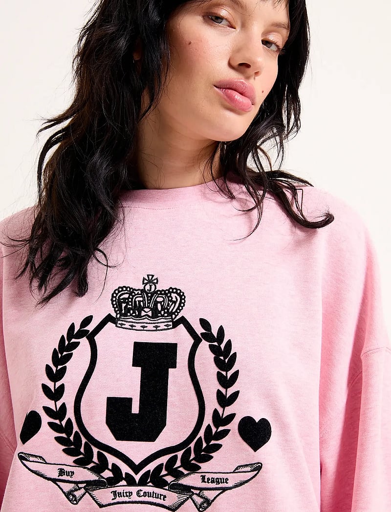 Juicy Couture - VENICE CREST SWEATSHIRT - dressipluusid - pink marl - 3