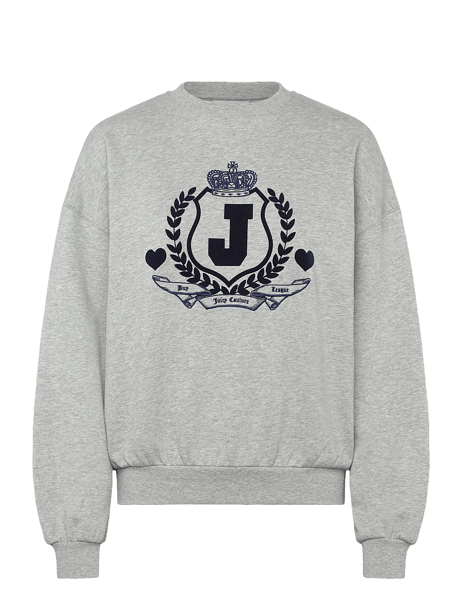 Juicy Couture - VENICE CREST SWEATSHIRT - vardagsstil - silver marl - 1