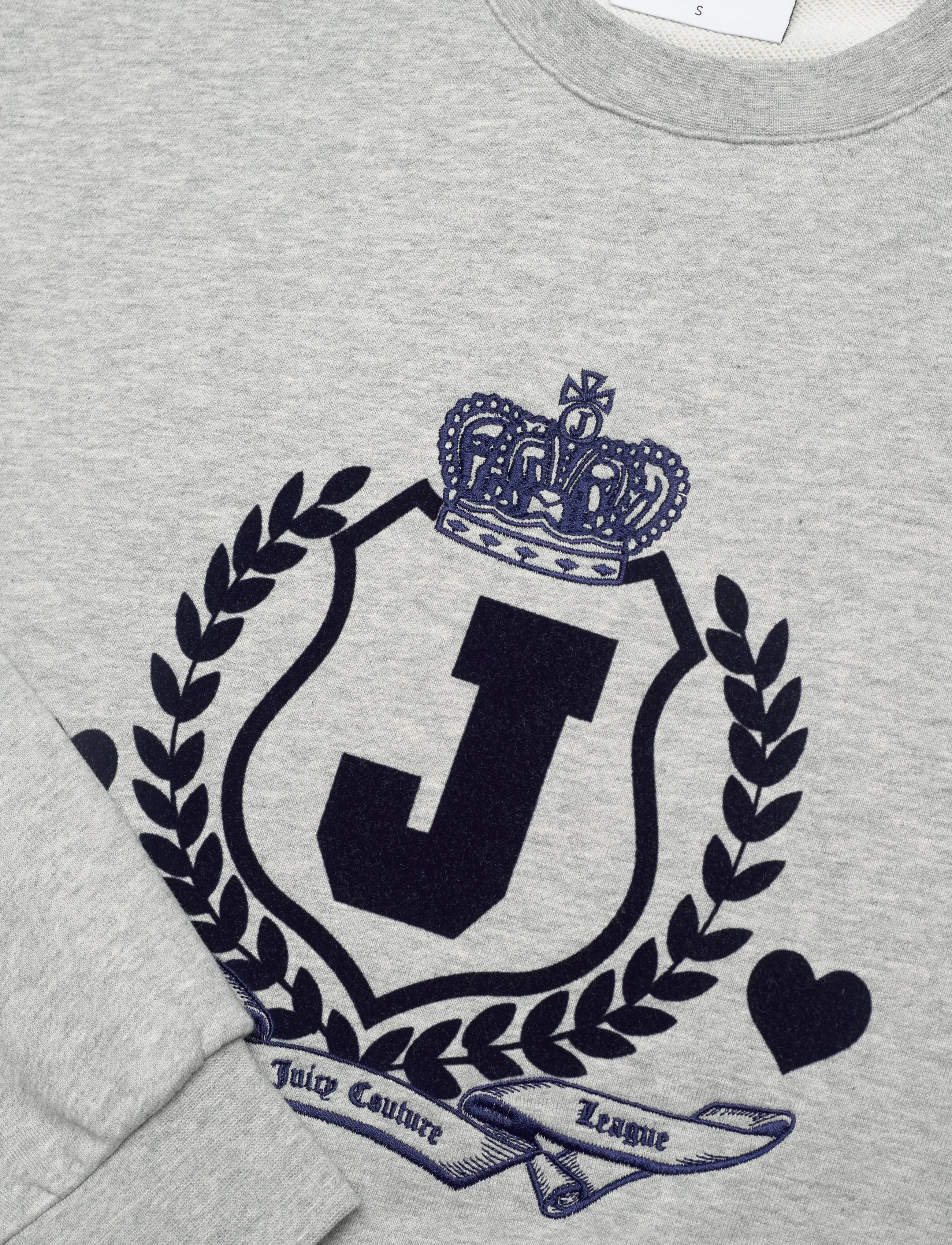 Juicy Couture - VENICE CREST SWEATSHIRT - hverdags stil - silver marl - 5