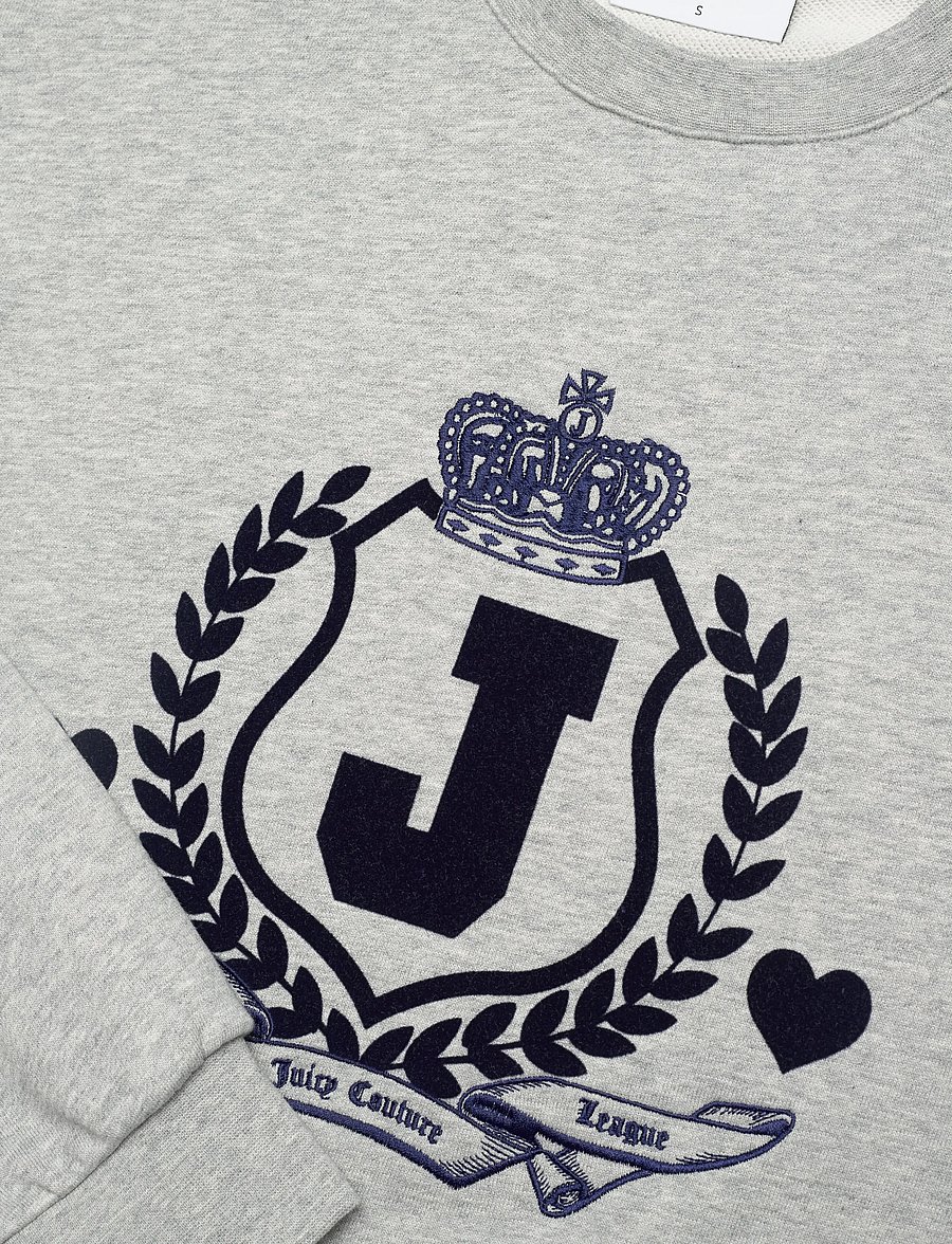 Juicy Couture - VENICE CREST SWEATSHIRT - vardagsstil - silver marl - 5