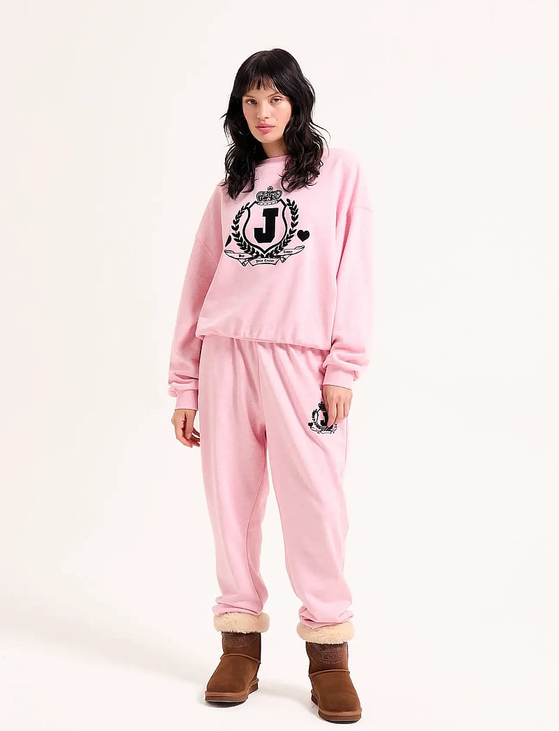 Juicy Couture - VISTA CREST CUFFED TRACKPANTS - igapäevane stiil - pink marl - 0
