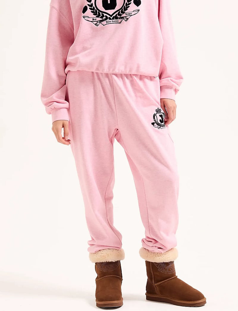 Juicy Couture - VISTA CREST CUFFED TRACKPANTS - igapäevane stiil - pink marl - 3