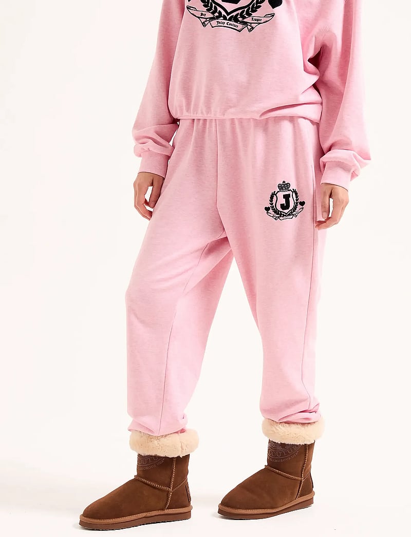 Juicy Couture - VISTA CREST CUFFED TRACKPANTS - igapäevane stiil - pink marl - 4