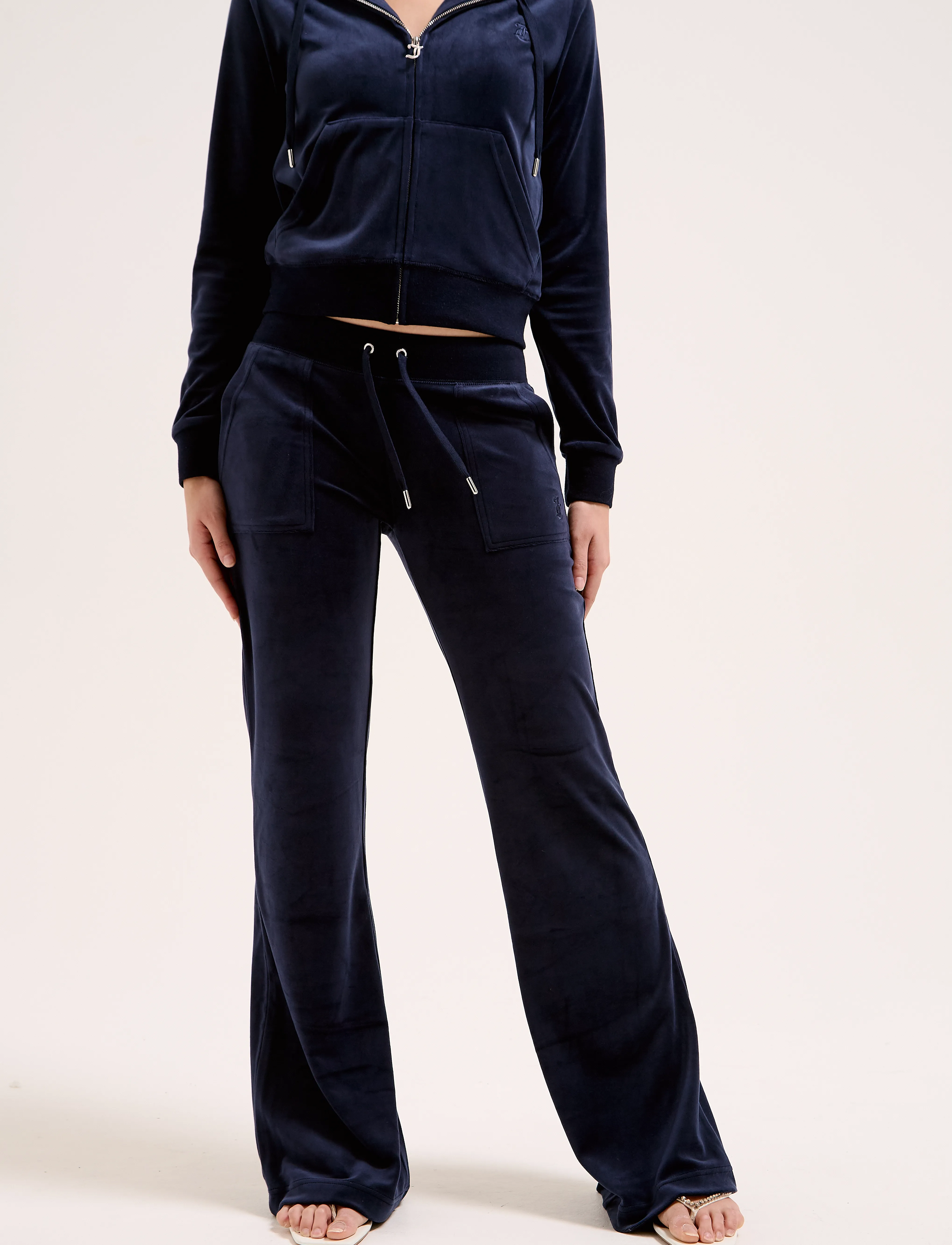 Juicy Couture Layla Low Rise Pocket, XS, Navy, Bukser > Joggers, Dame