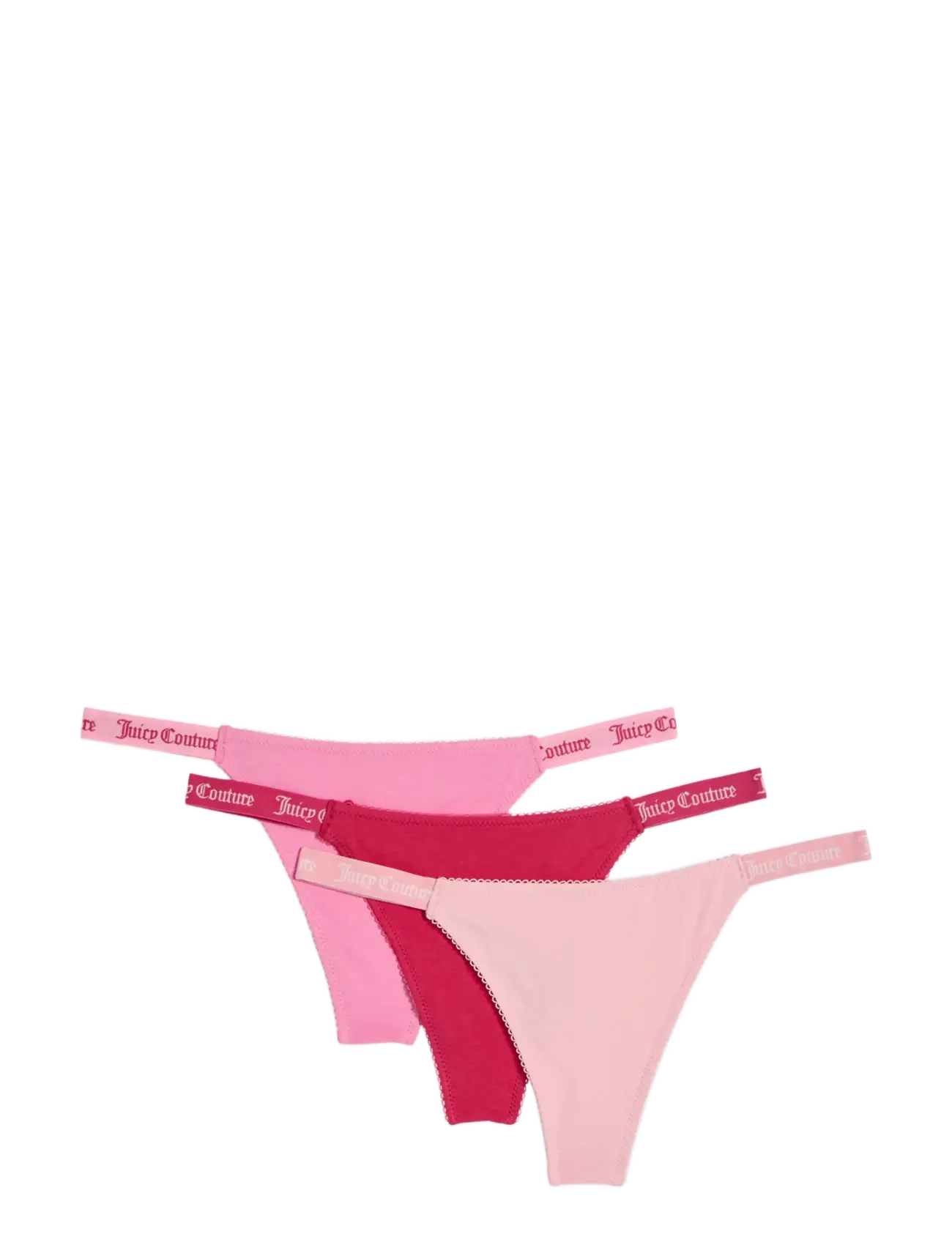 3 Pk Demi Femme Cotton Scalloped Thong