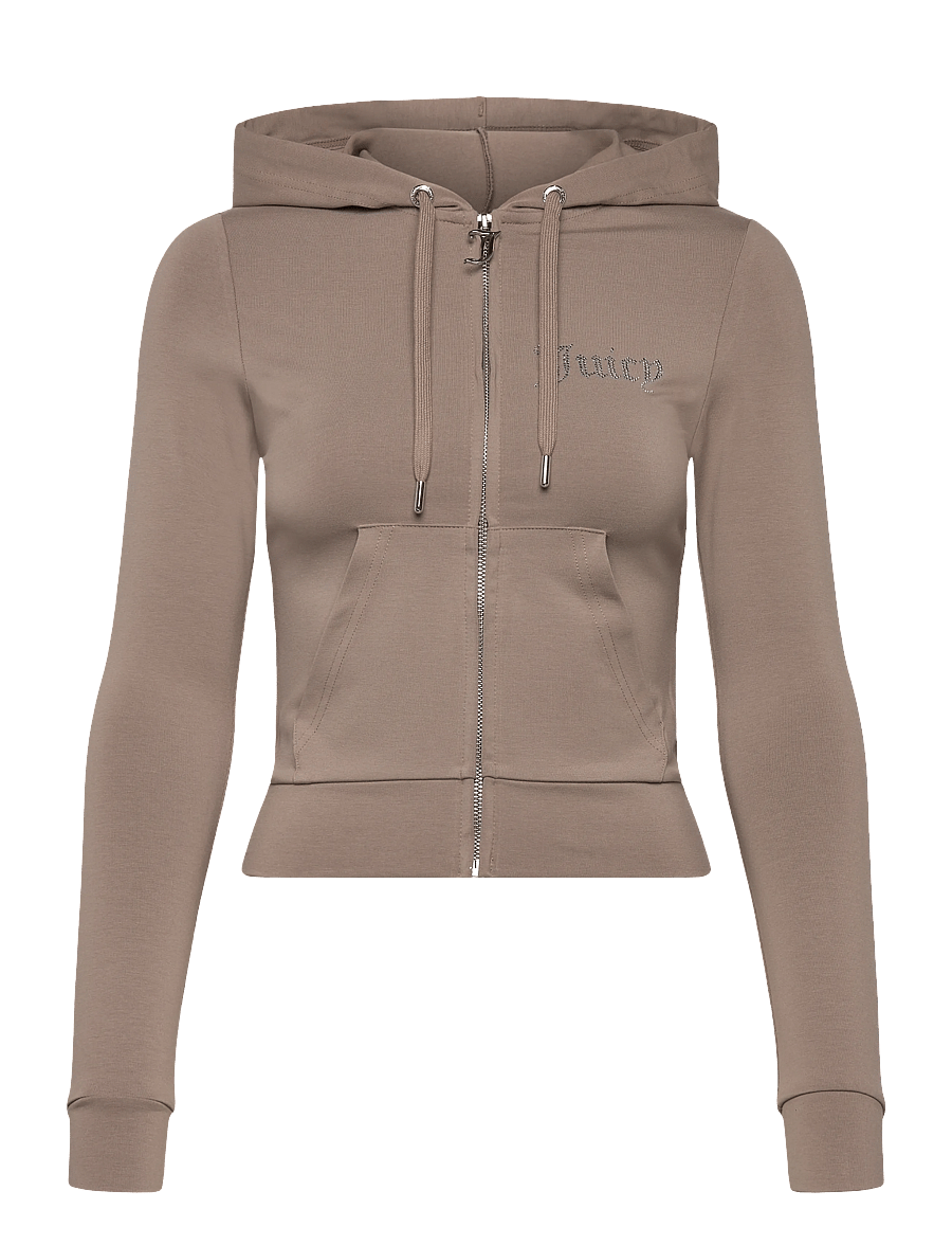 Juicy Couture - OOLA DIAMANTE JERSEY HOODIE - hoodies - fungi - 1