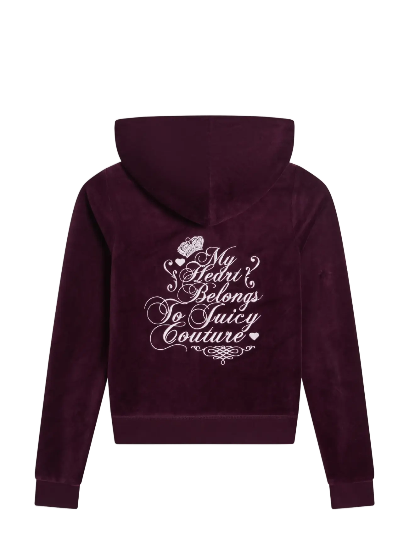 Juicy Couture - SCRIPT REBELLE ROBYN HOODIE - winetasting - 2