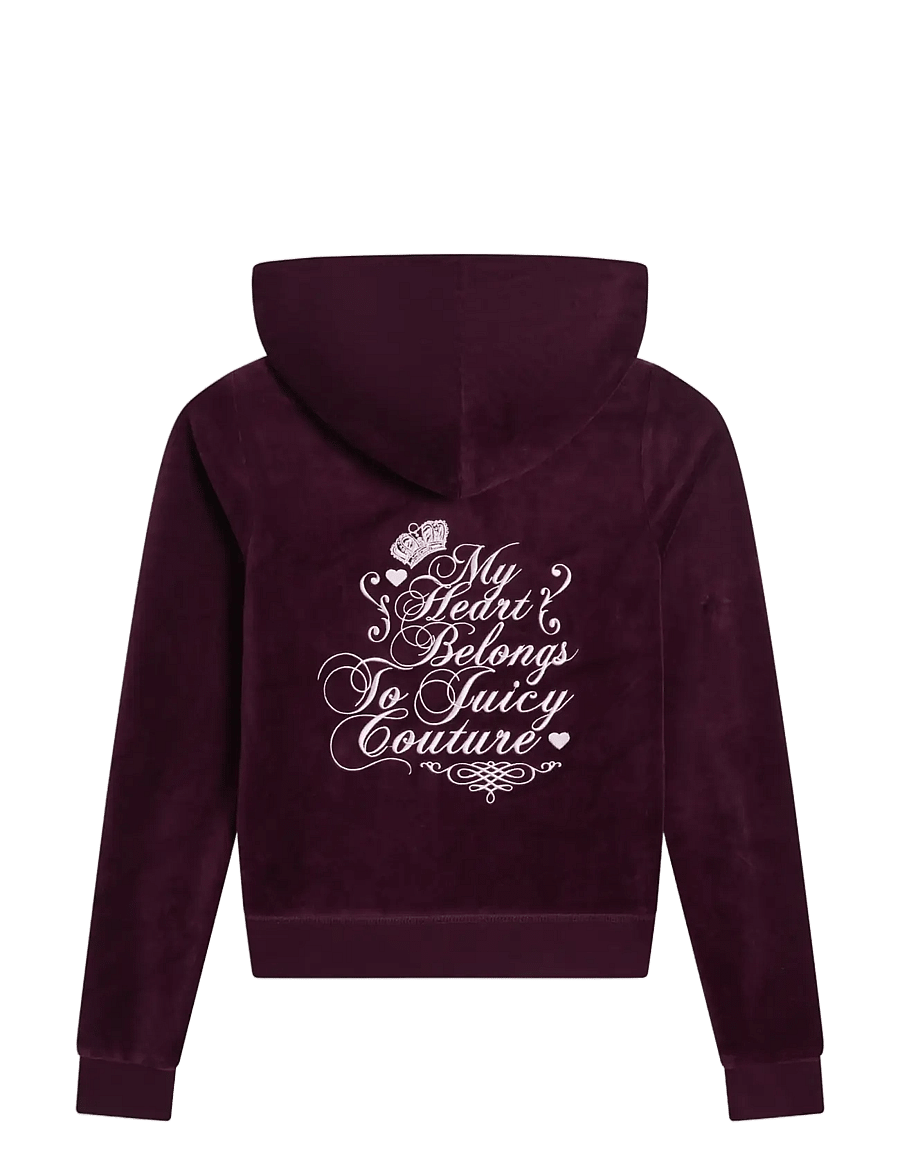 Juicy Couture - SCRIPT REBELLE ROBYN HOODIE - hoodies - winetasting - 2