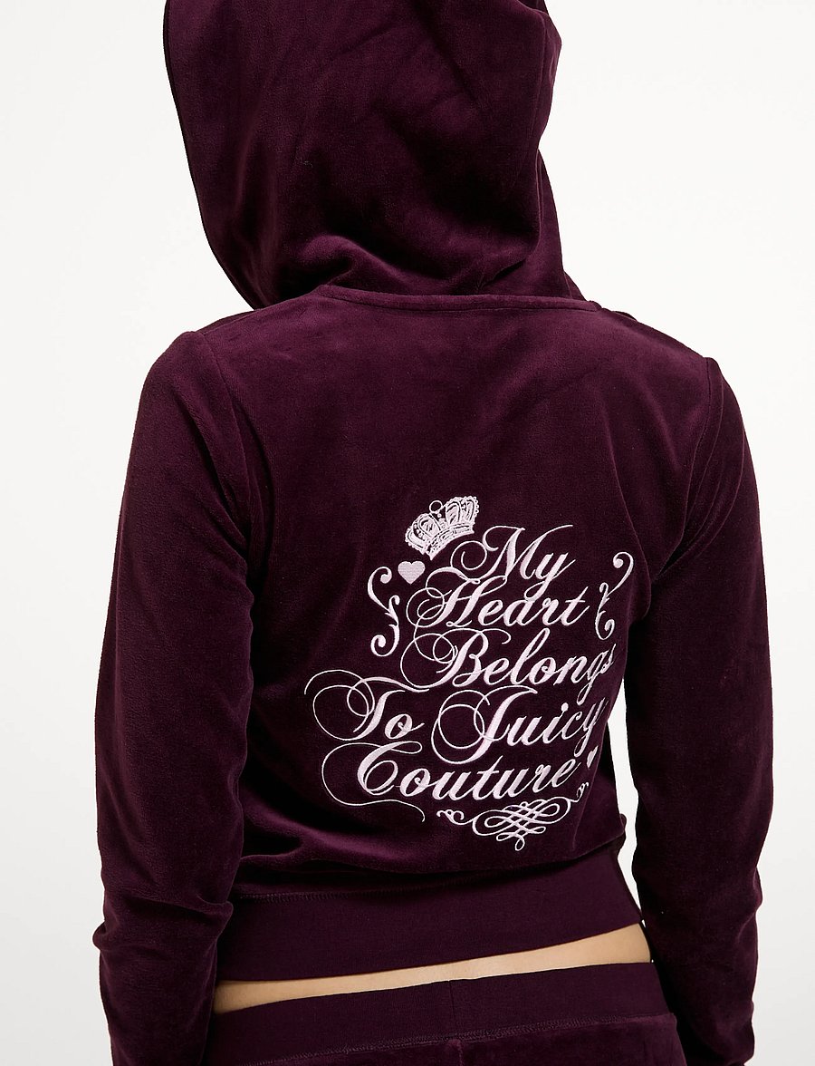 Juicy Couture - SCRIPT REBELLE ROBYN HOODIE - hoodies - winetasting - 5