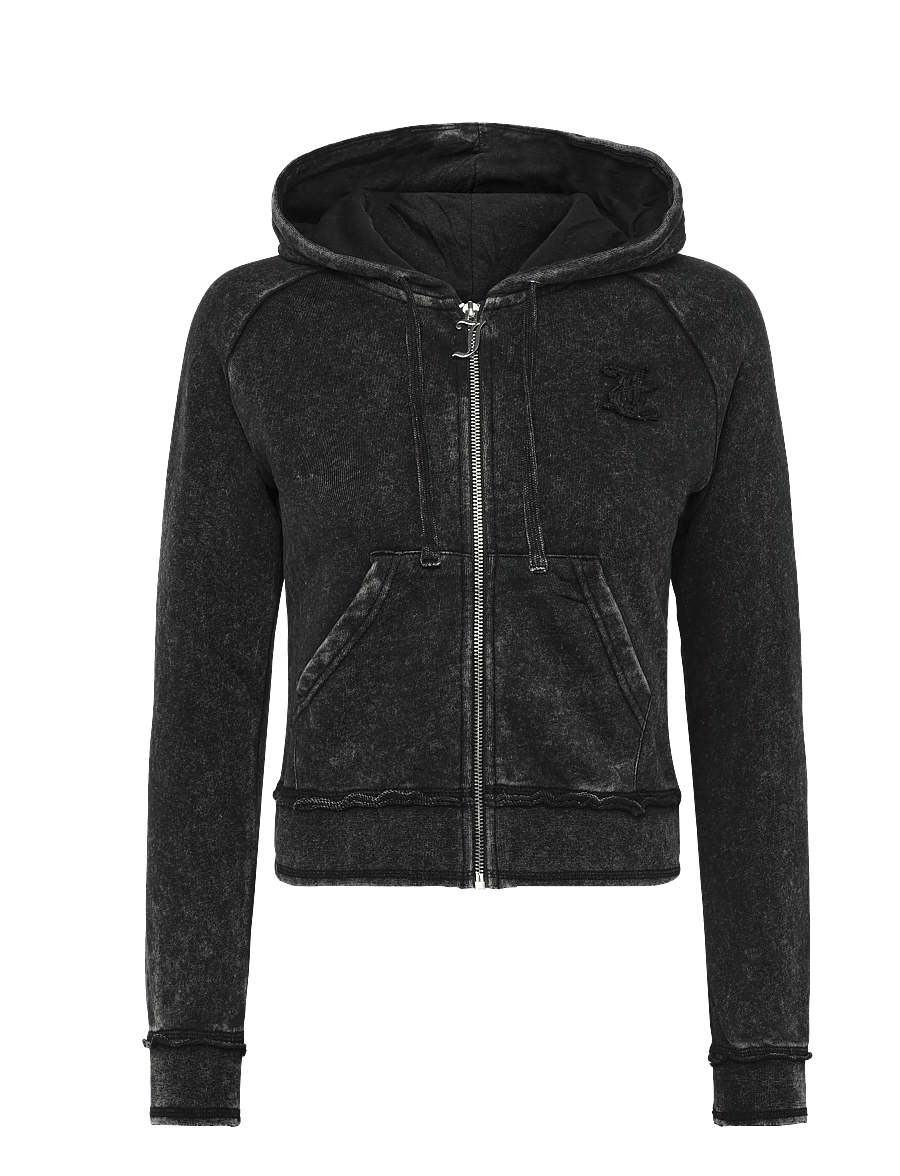 Juicy Couture - MADISON APPLIQUE HOODIE - kapuzenpullover - black - 1