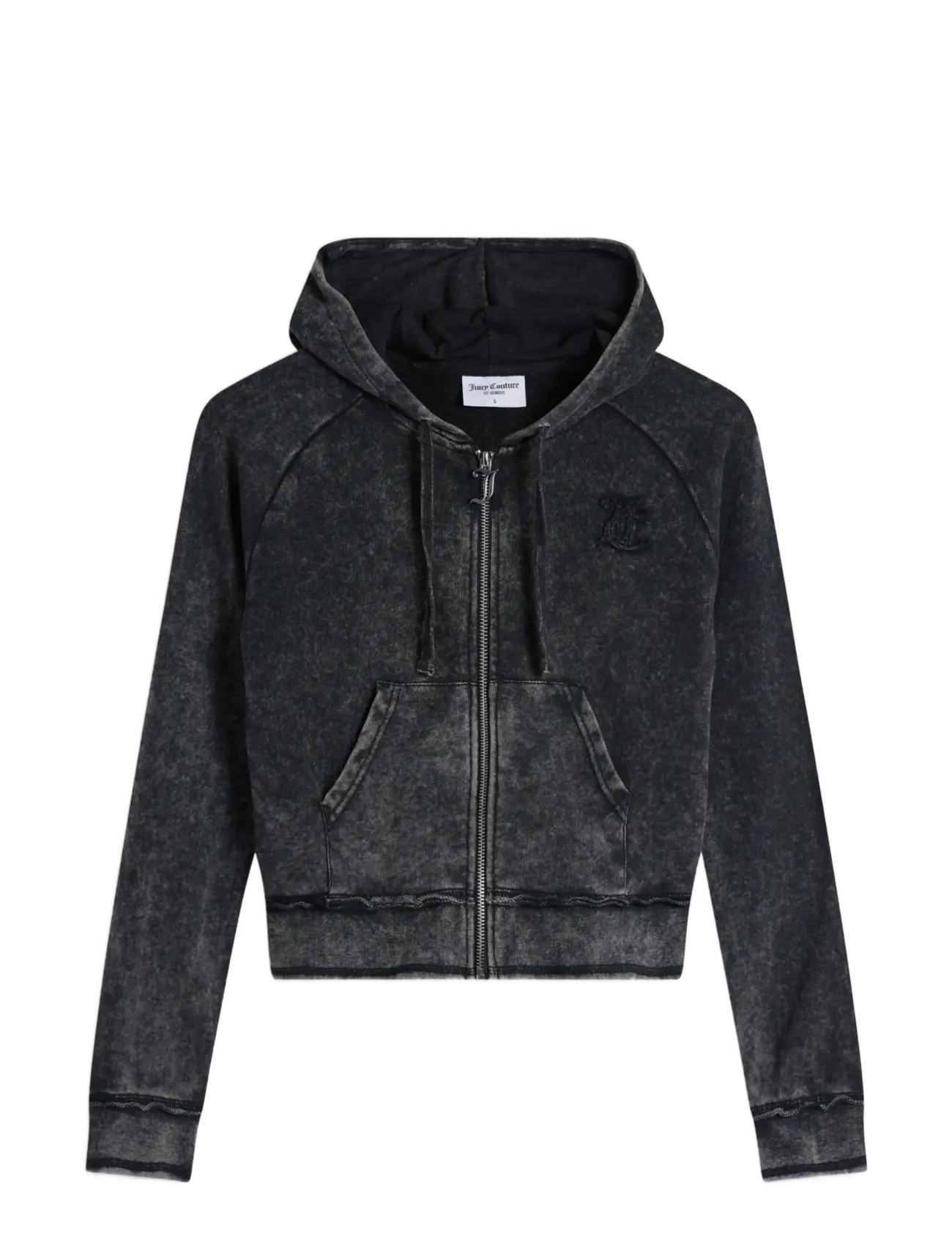 Juicy Couture MADISON APPLIQUE HOODIE - Hoodies - BLACK / black