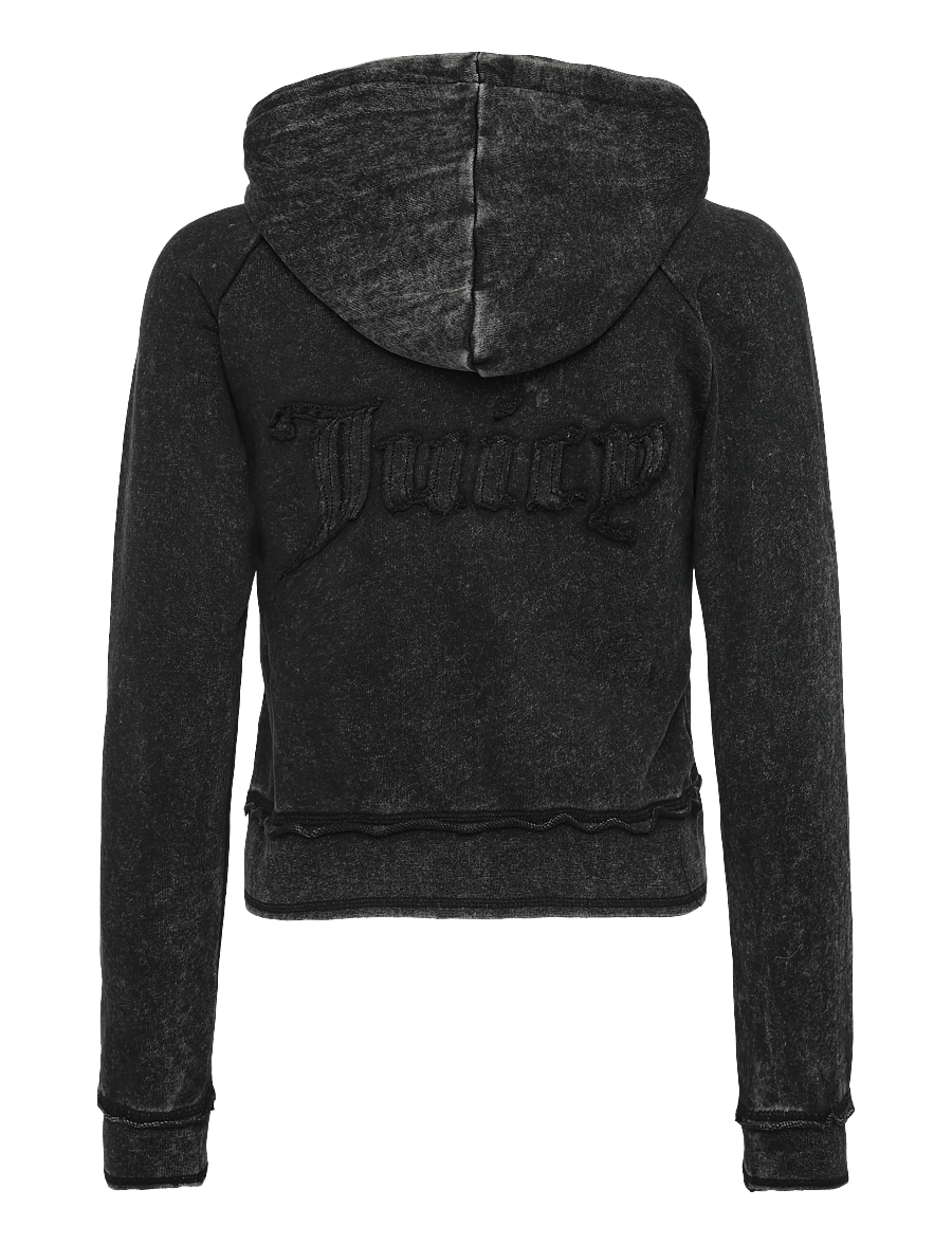 Juicy Couture - MADISON APPLIQUE HOODIE - kapuzenpullover - black - 2