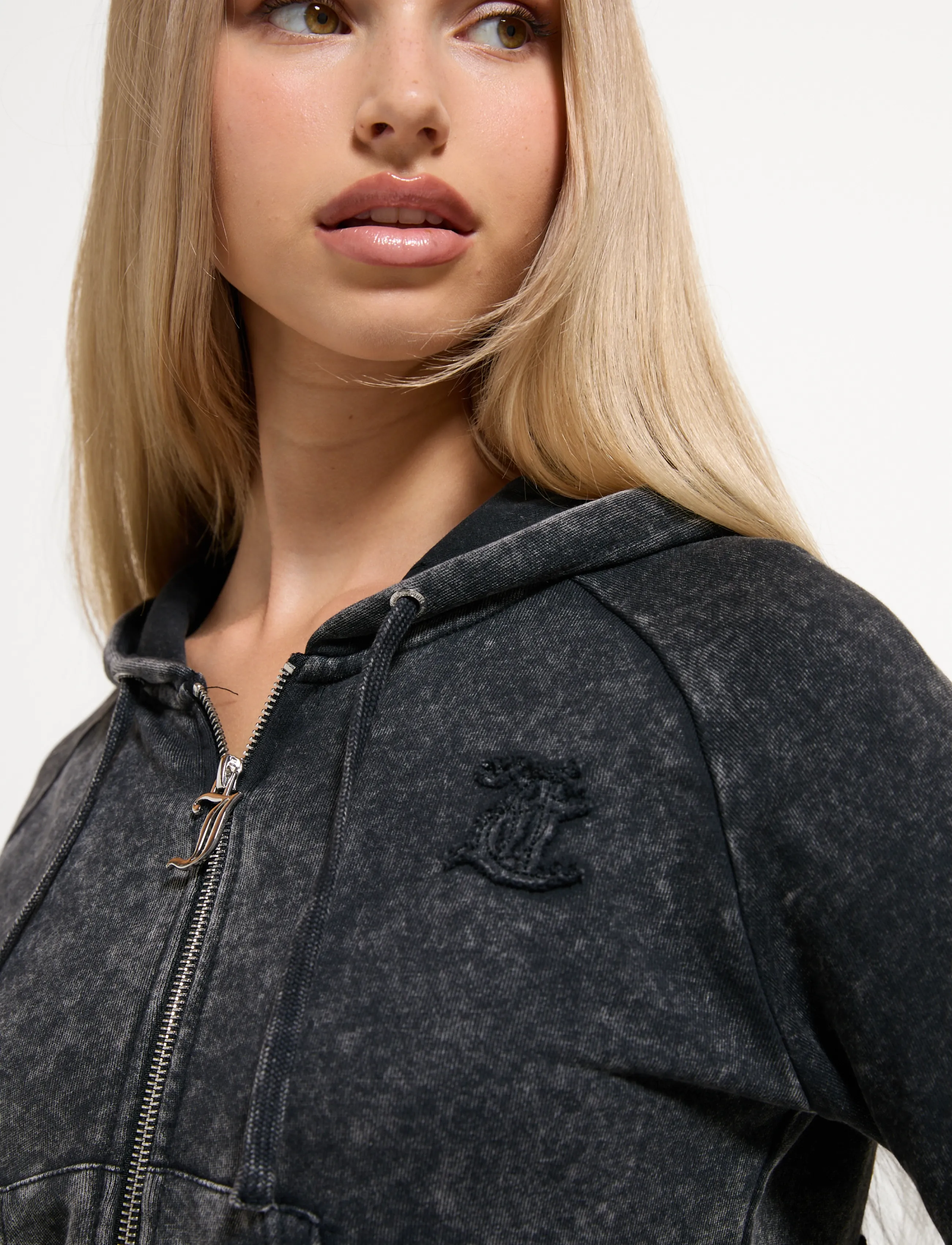 Juicy Couture - MADISON APPLIQUE HOODIE - black - 4