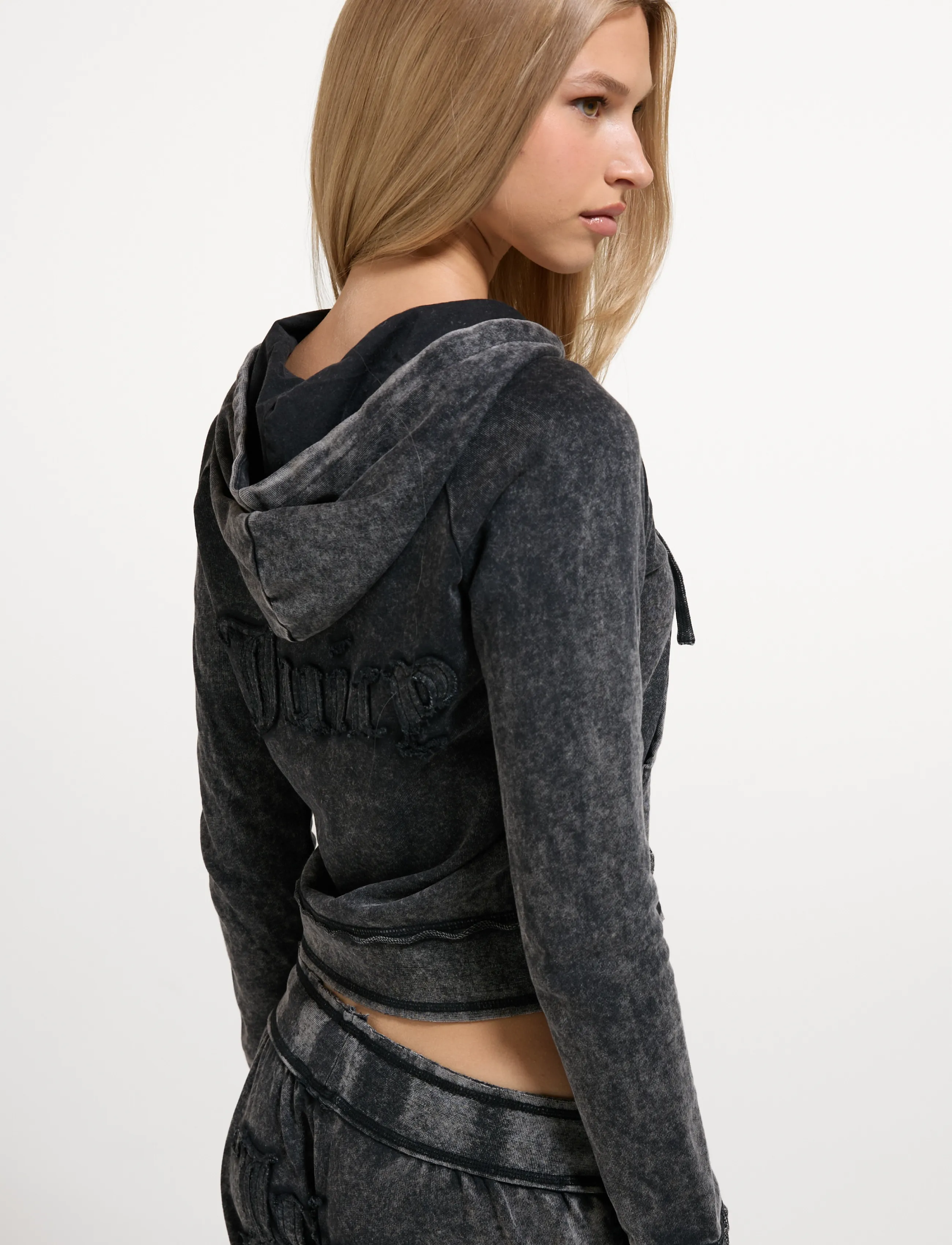 Juicy Couture - MADISON APPLIQUE HOODIE - black - 5