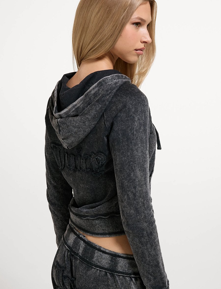 Juicy Couture - MADISON APPLIQUE HOODIE - hoodies - black - 5