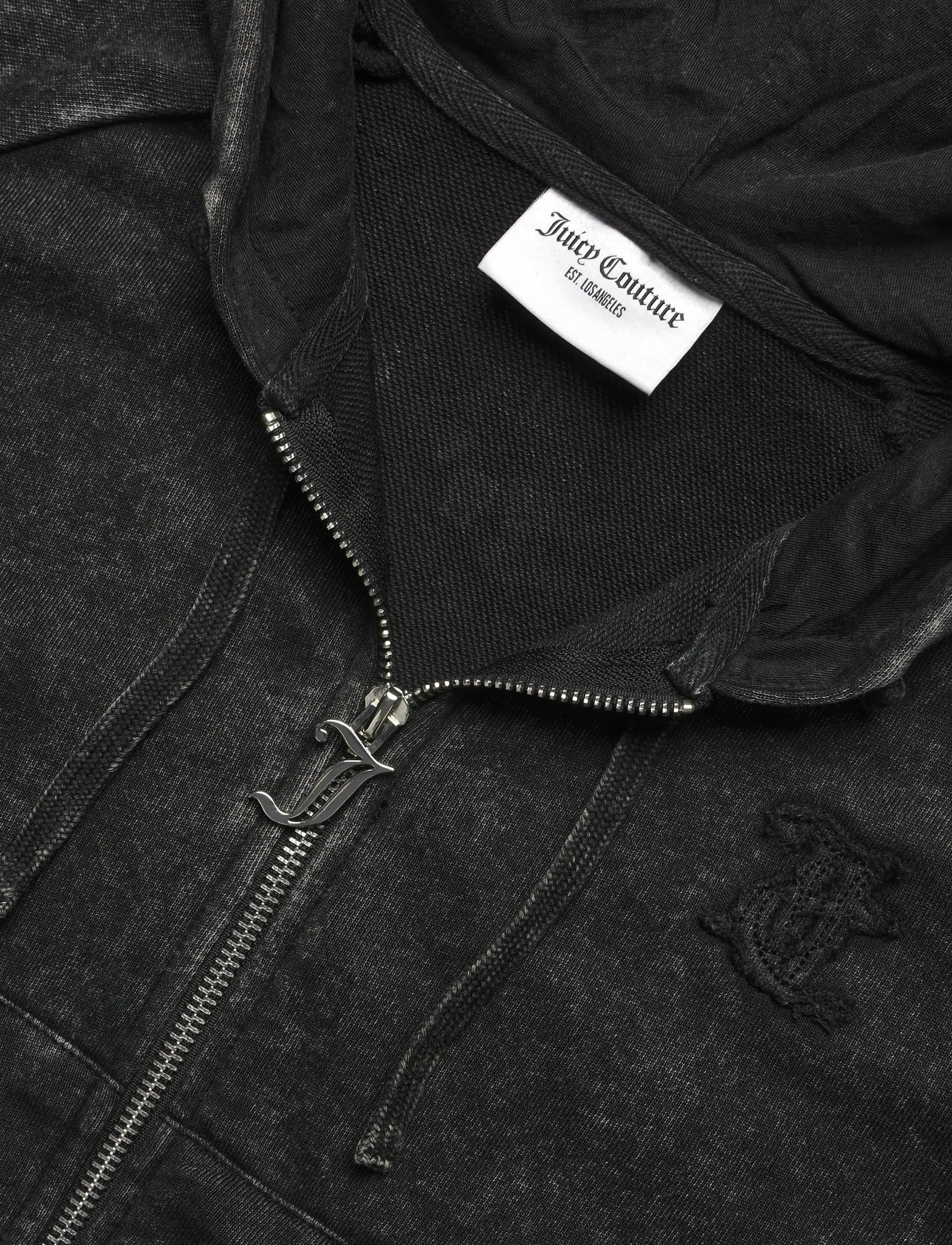 Juicy Couture - MADISON APPLIQUE HOODIE - hoodies - black - 4