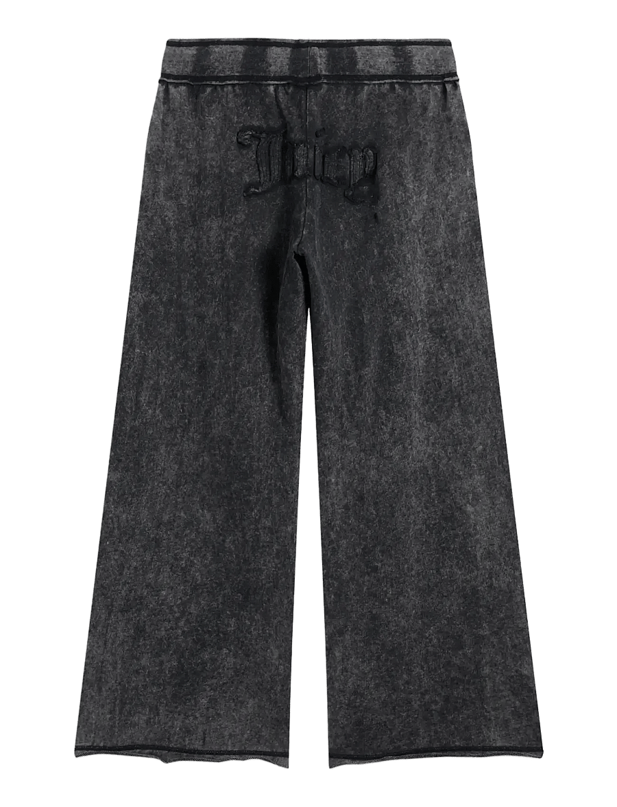Juicy Couture - ANNEN APPLIQUE WIDE LEG TRACKPANT - alltags-style - black - 2