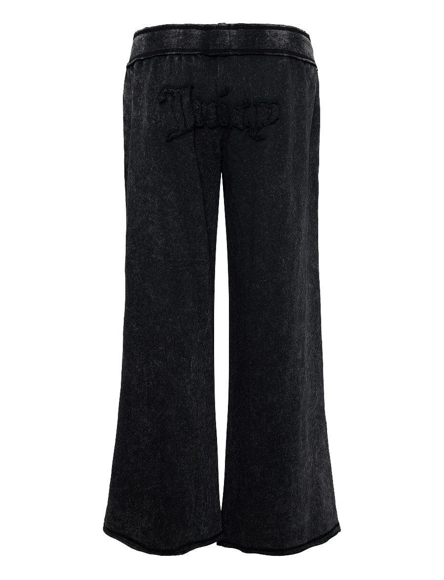 Juicy Couture - ANNEN APPLIQUE WIDE LEG TRACKPANT - alltags-style - black - 2