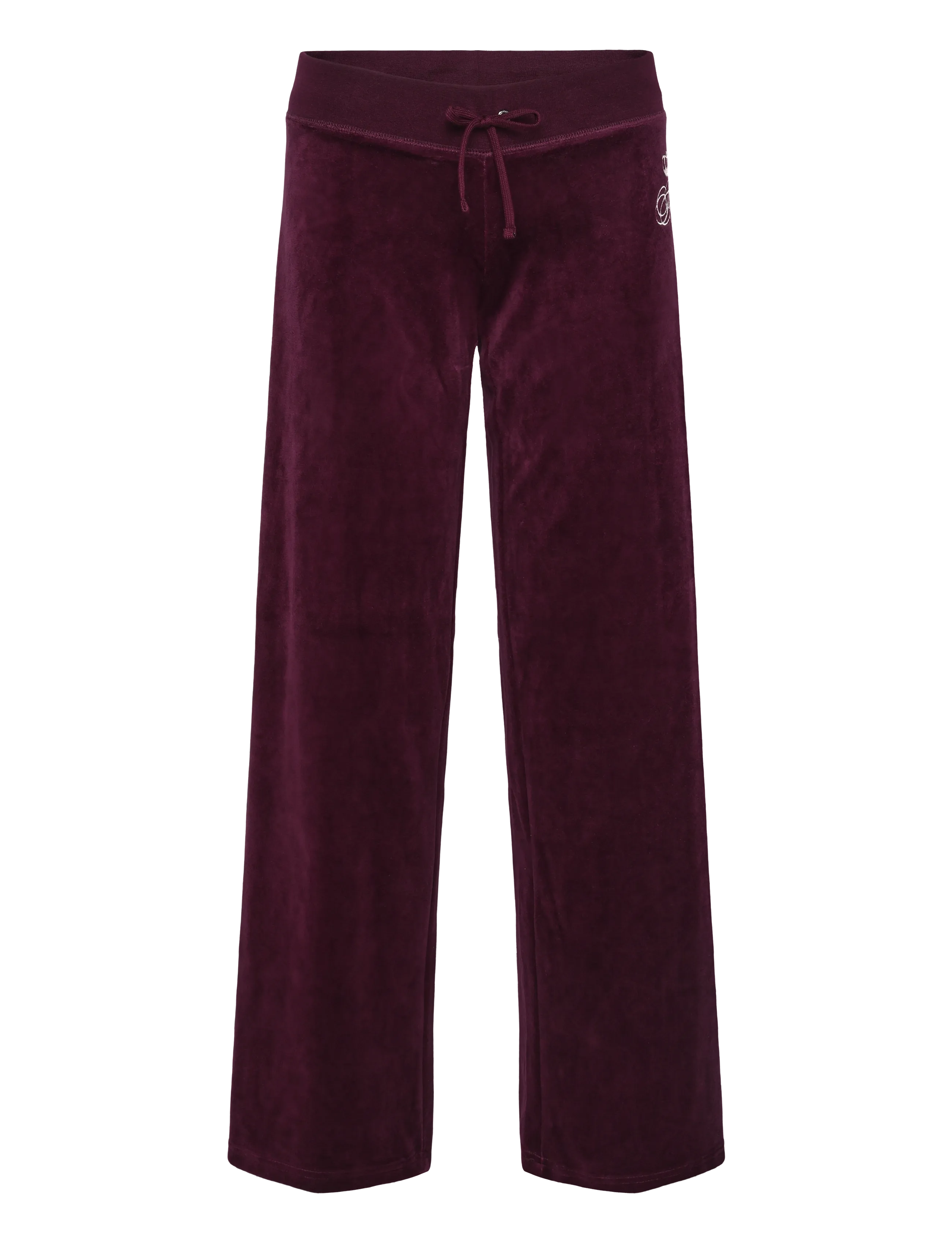 Juicy Couture SCRIPT REBELLE OG STRAIGHT PANT - Sportinės kelnės - WINETASTING / burgundy