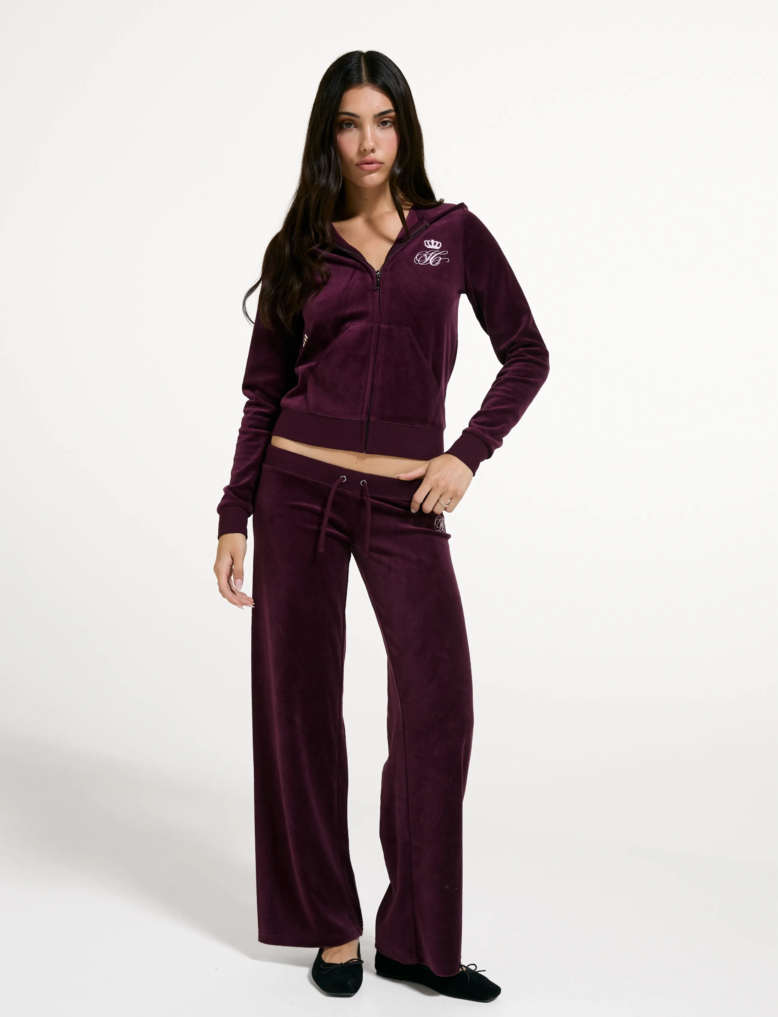 Juicy Couture - SCRIPT REBELLE OG STRAIGHT PANT - vardagsstil - winetasting - 3