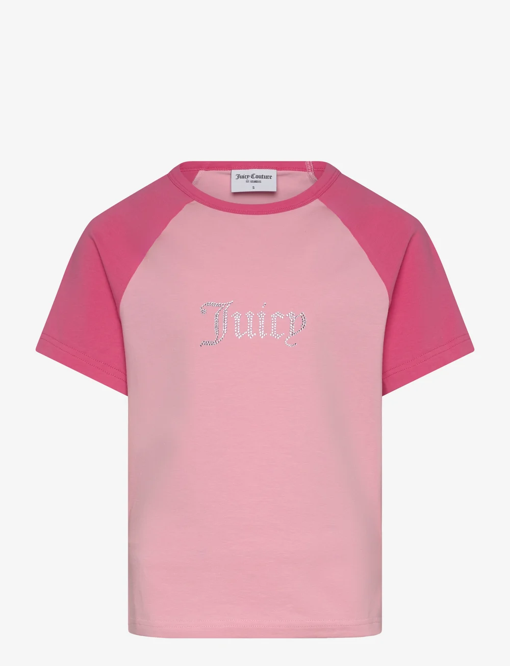 Juicy Couture - CONTRAST RAGLAN BABY TEE - t-shirts - juicy pink - 1