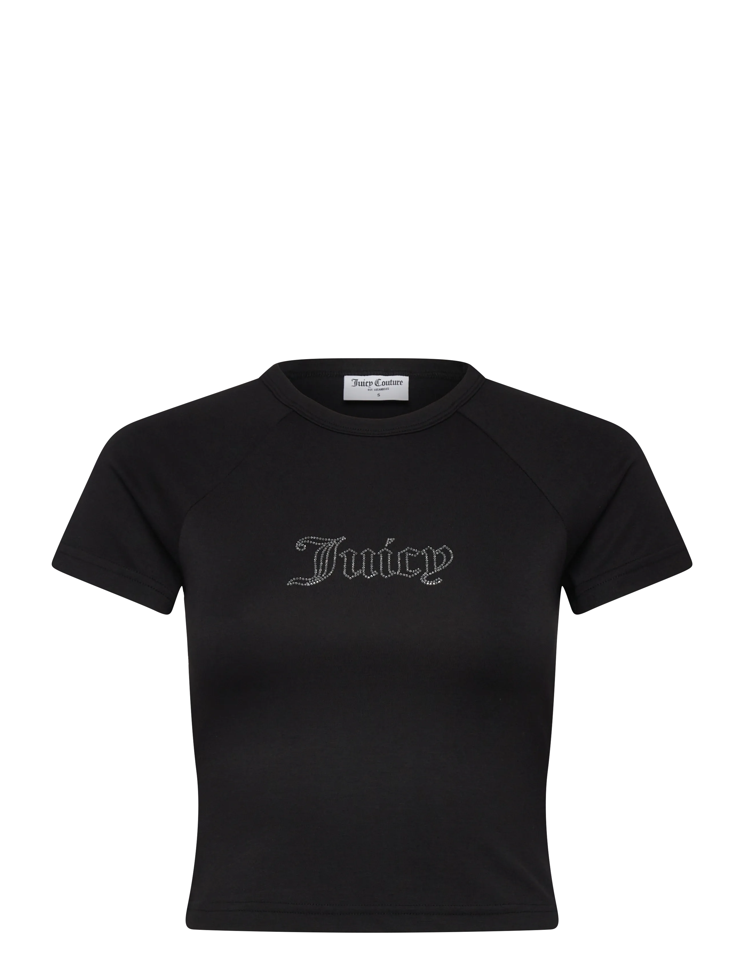 Juicy Couture JUICY BABY TEE - Crop tops - BLACK / black