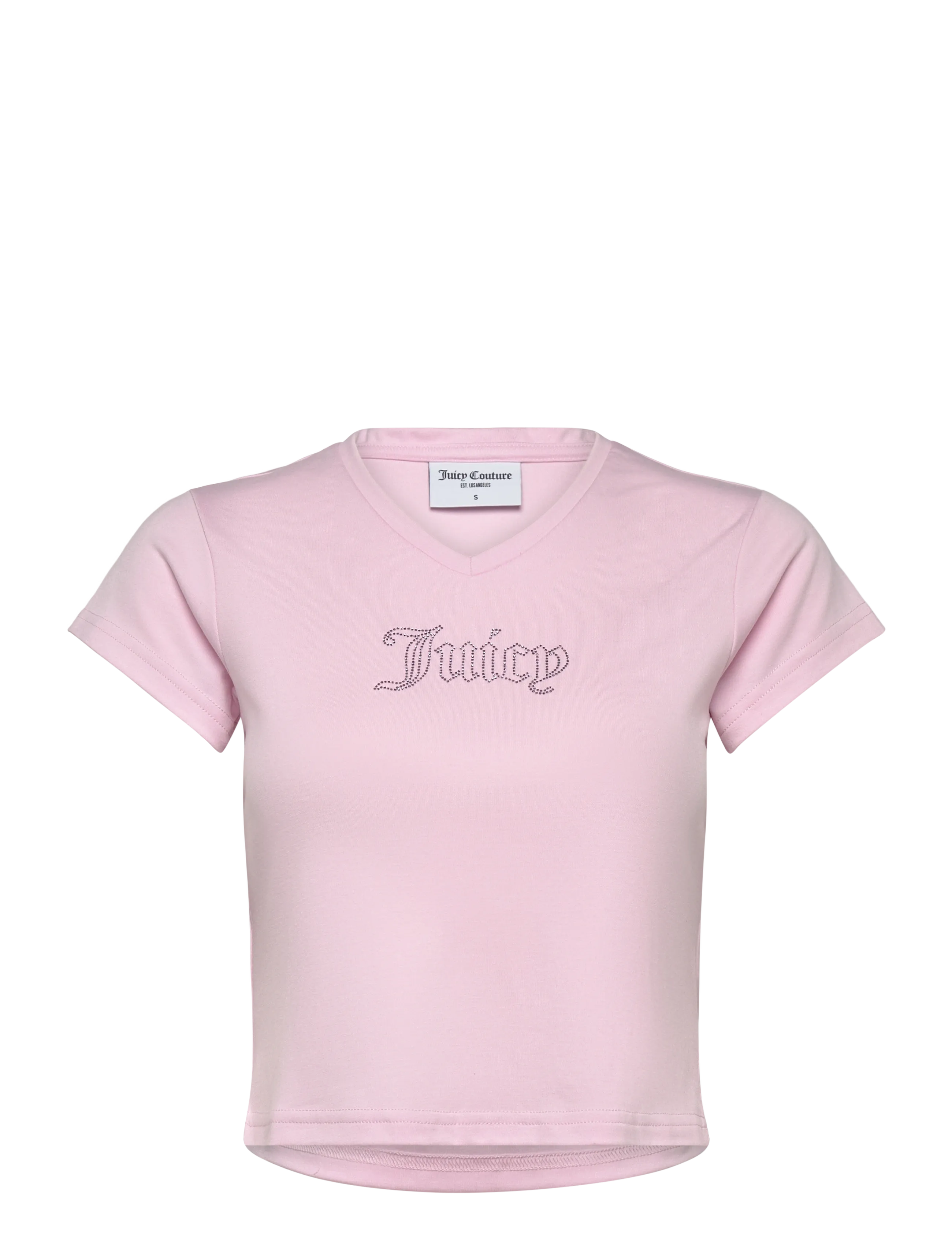 Juicy Couture CAPPED SLEEVE V NECK T-SHIRT - Juicy Couture - CHERRY BLOSSOM / pink/rose