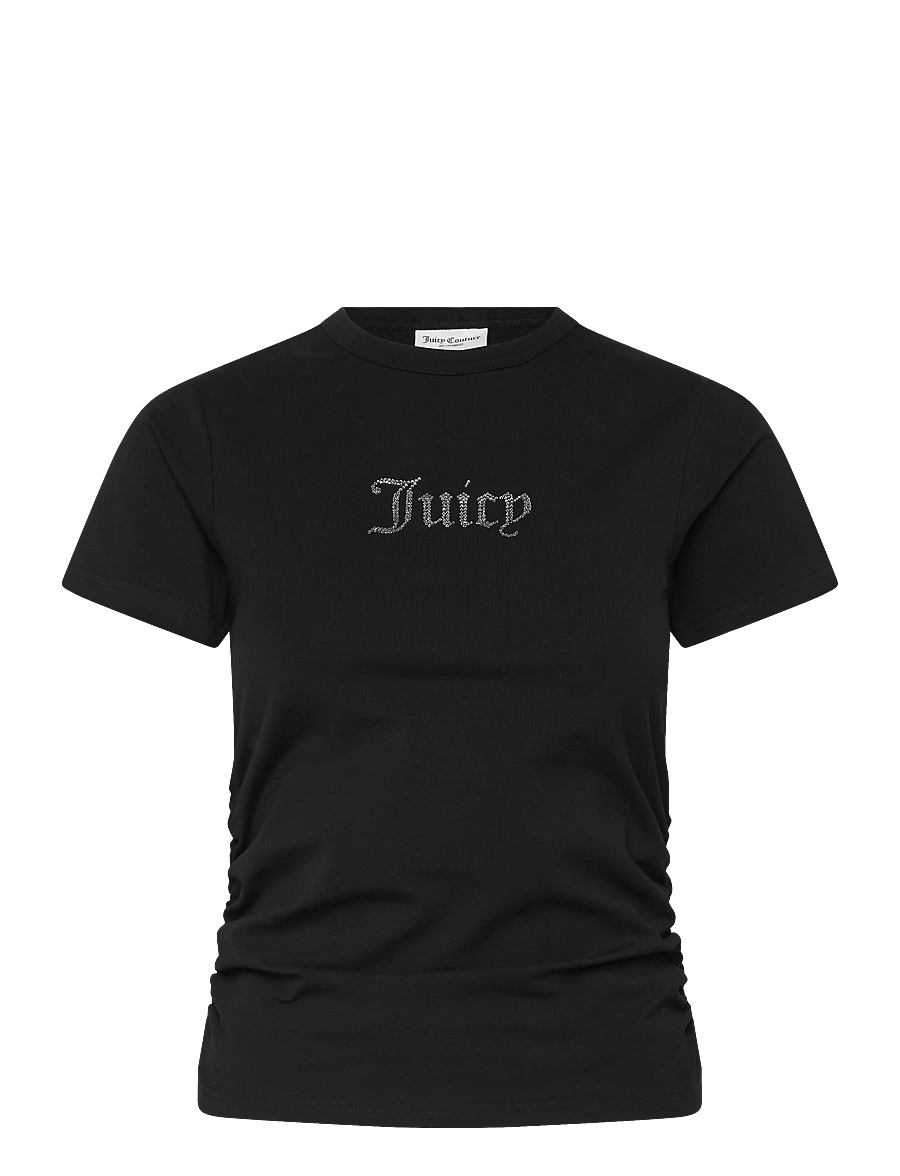 Juicy Couture - JUICY DIAMANTE FITTED T-SHIRT - t-shirts - black - 1