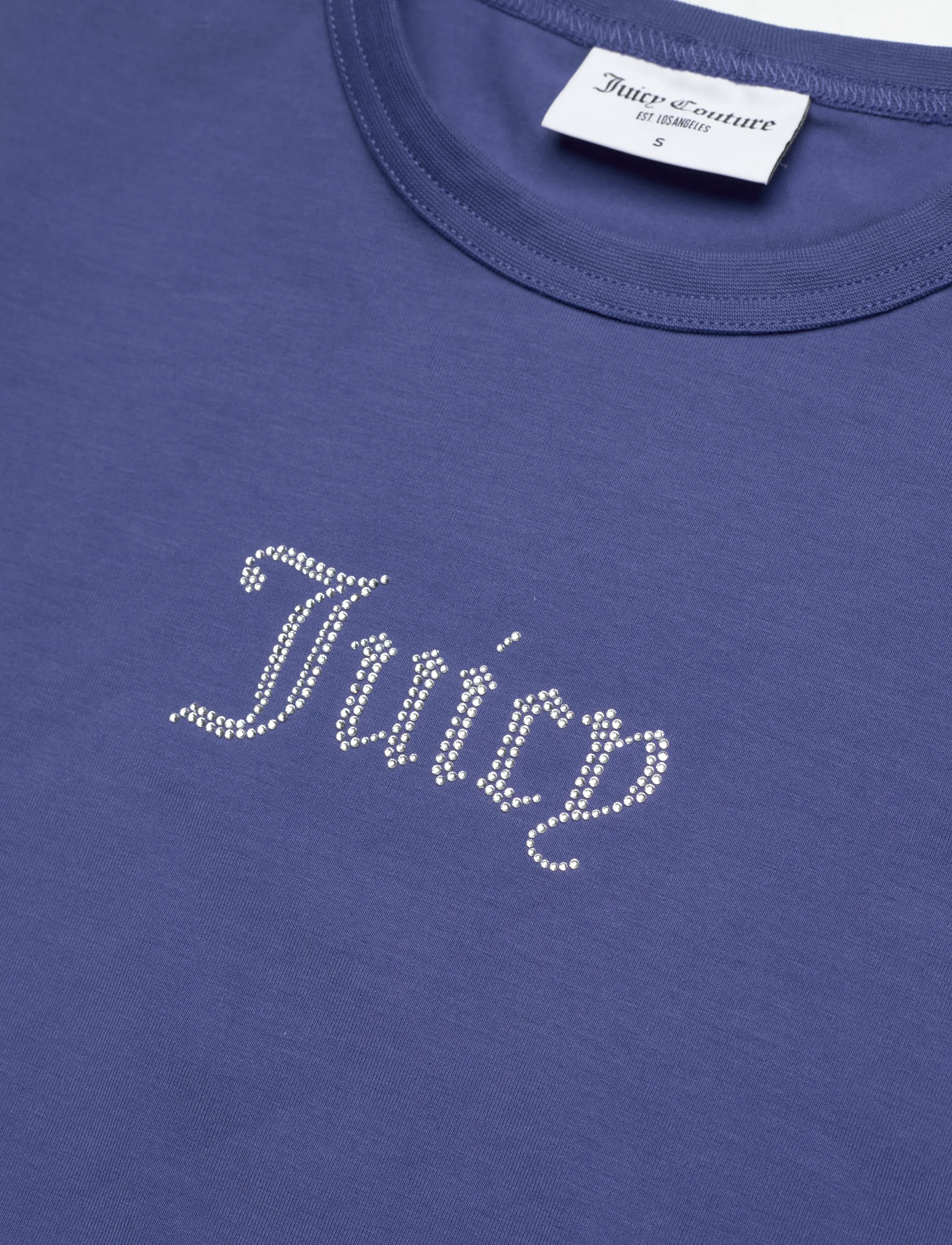 Juicy Couture - JUICY DIAMANTE FITTED T-SHIRT - marškinėliai - greyblue - 5