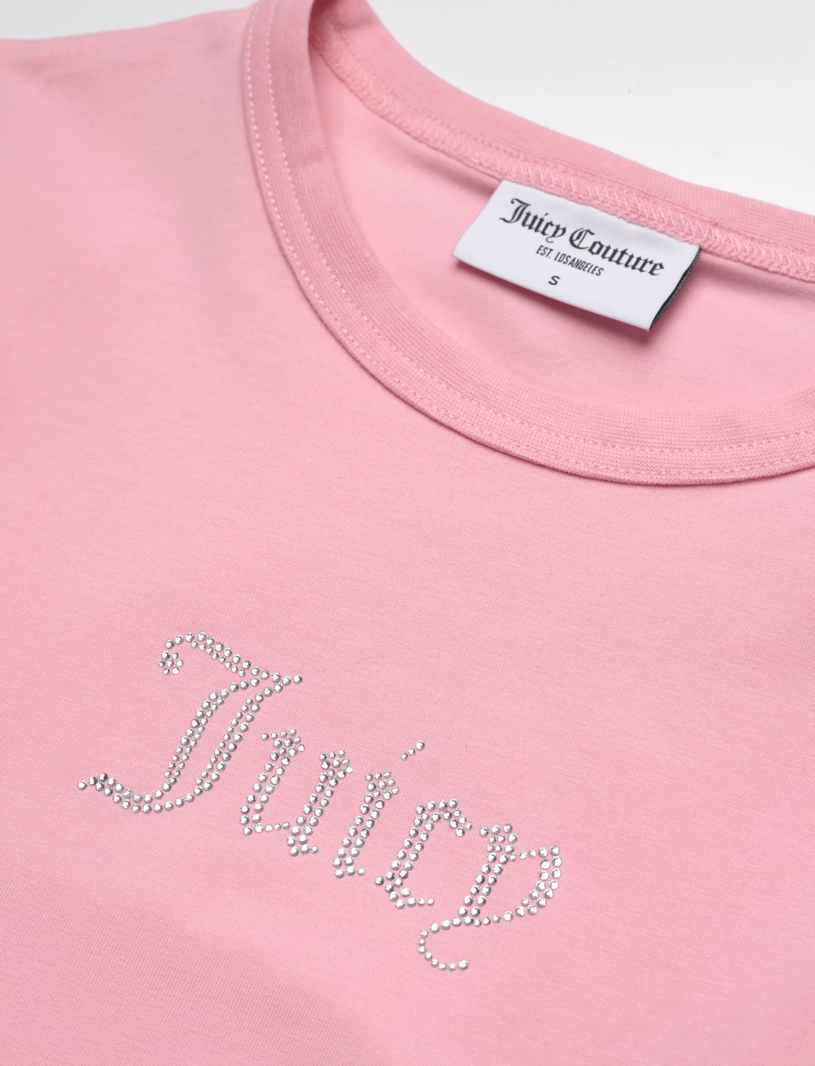 Juicy Couture - JUICY DIAMANTE FITTED T-SHIRT - t-shirts - juicy pink - 5