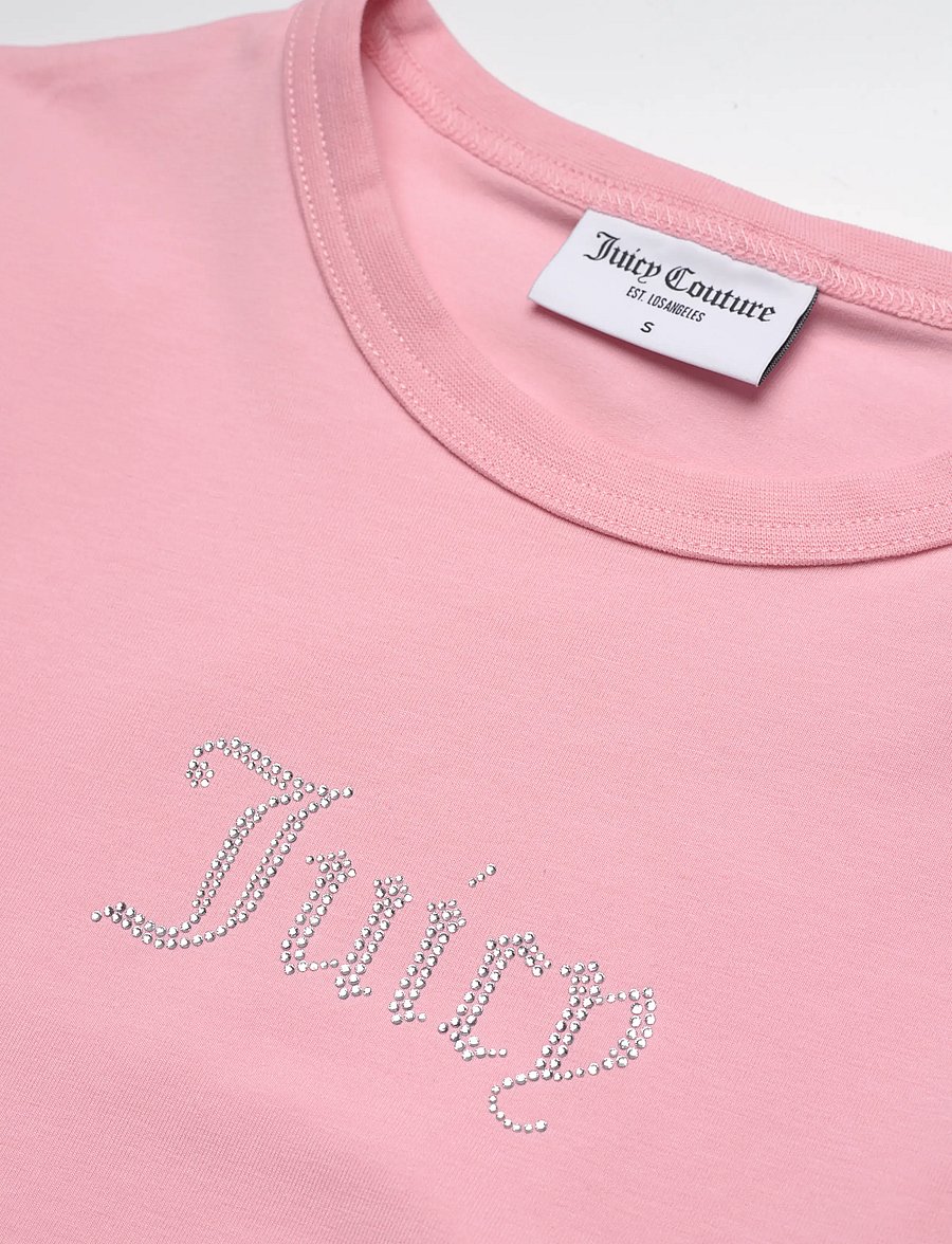 Juicy Couture - JUICY DIAMANTE FITTED T-SHIRT - t-särgid - juicy pink - 5